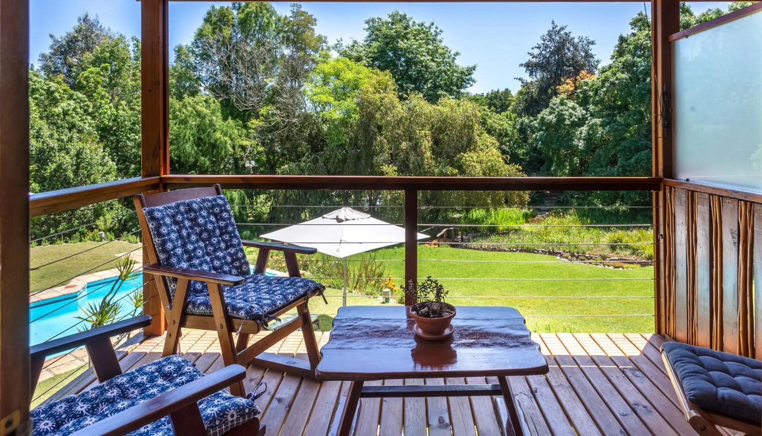 Balcony/Terrace in Pumula Lodge 4 Star Guesthouse Knysna