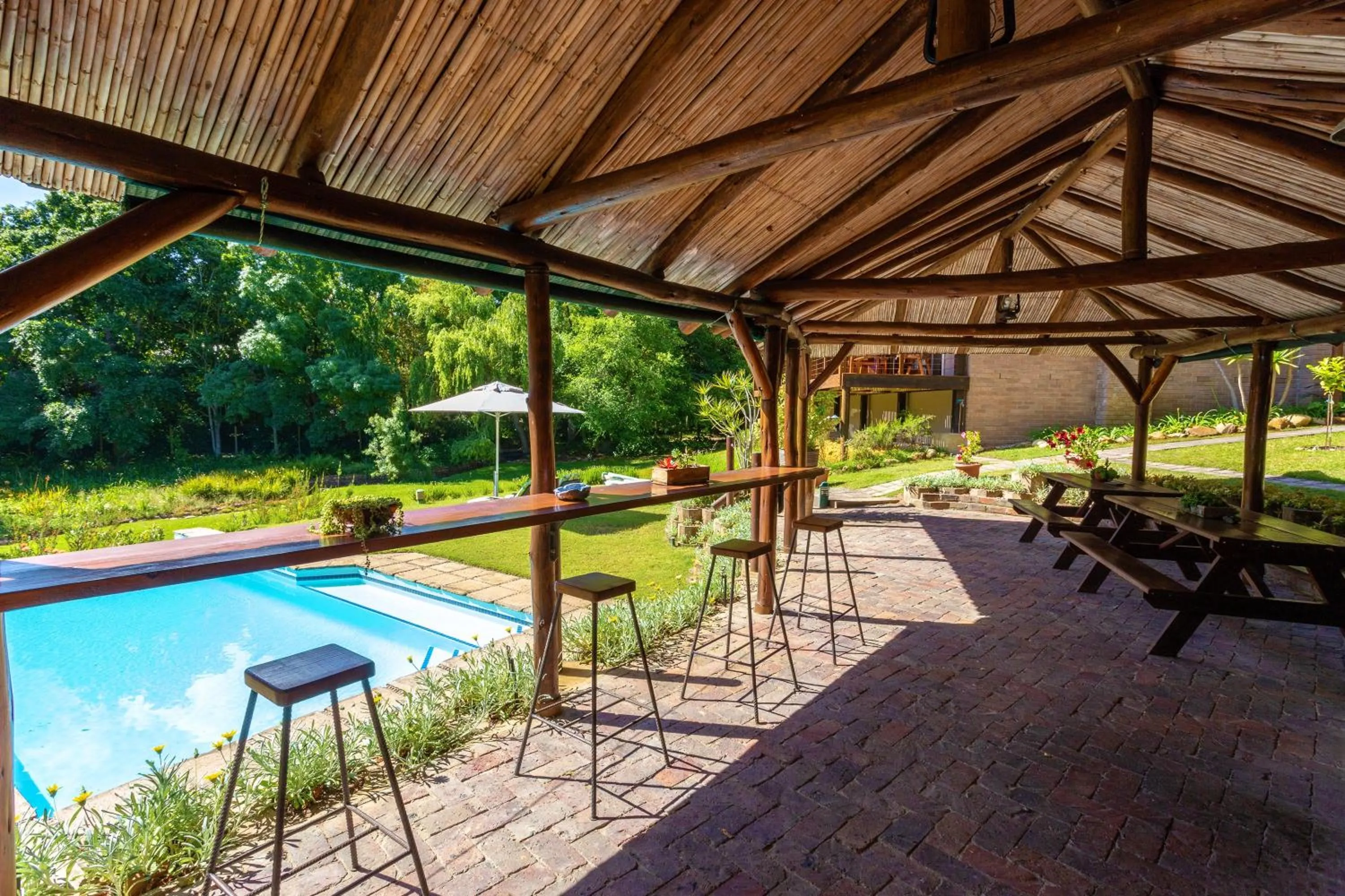 Patio in Pumula Lodge 4 Star Guesthouse Knysna