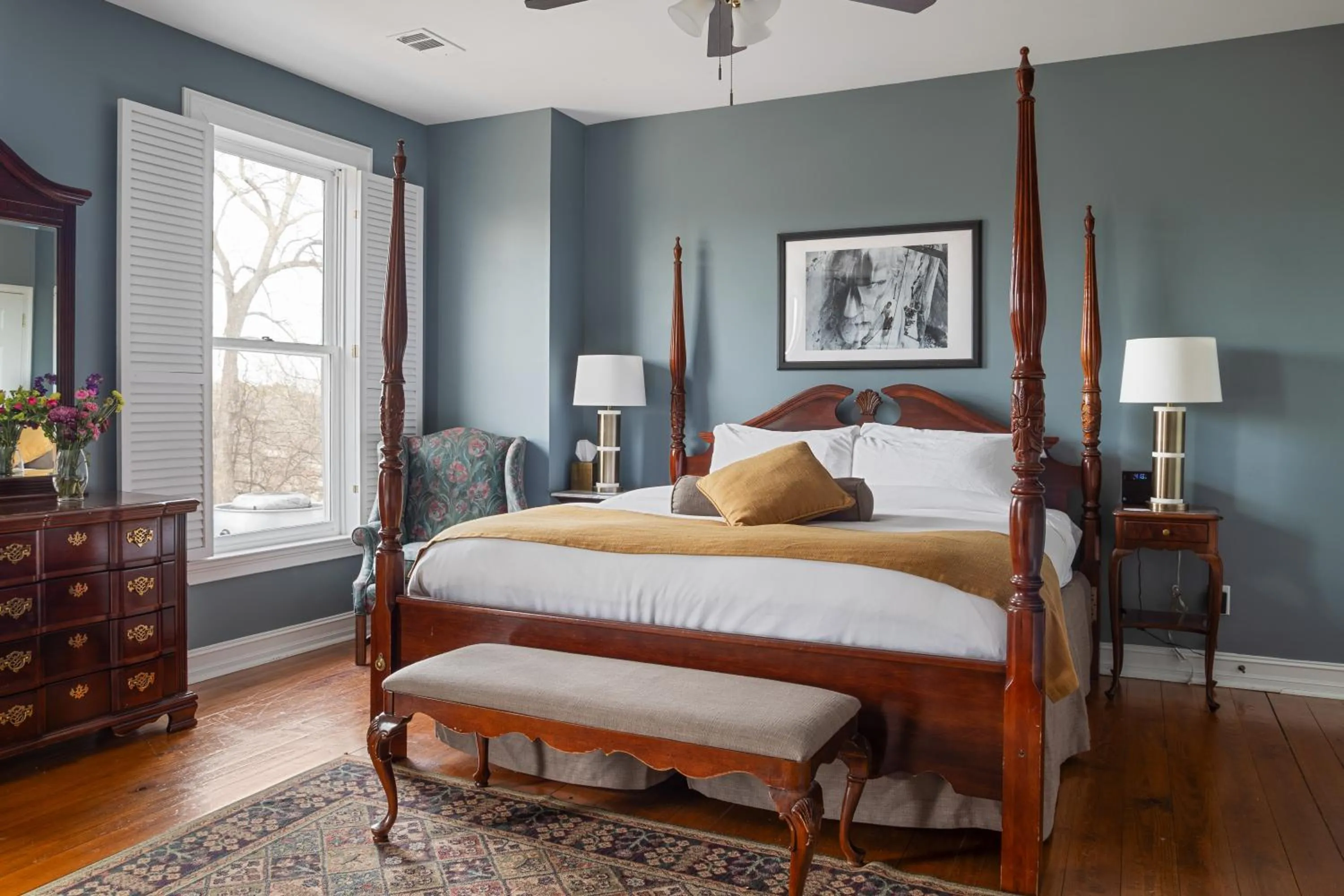 Bed in Stone Mountain Manor