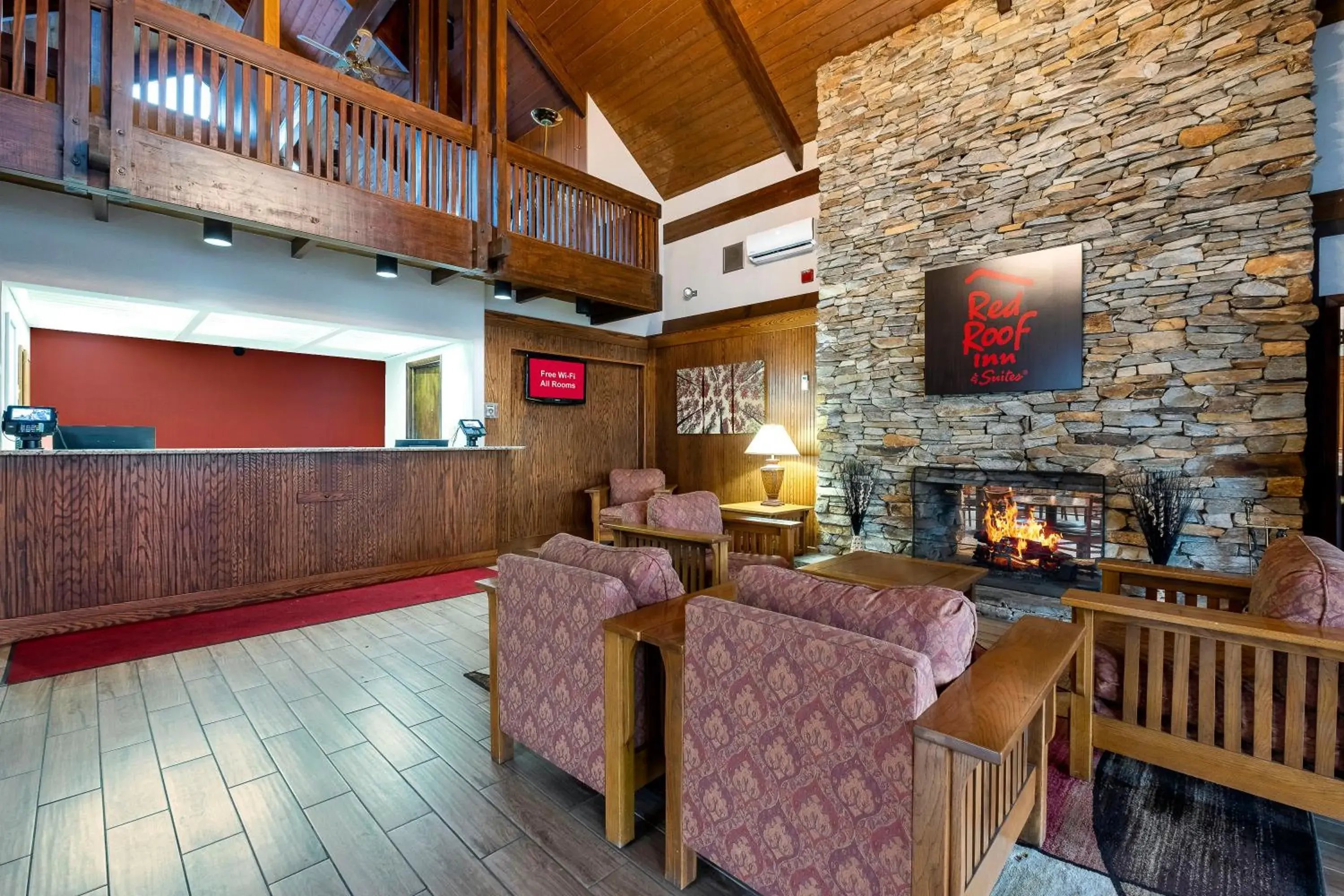 Lobby or reception in Red Roof Inn & Suites Hazleton Lobby or reception in Red Roof Inn & Suites Hazleton