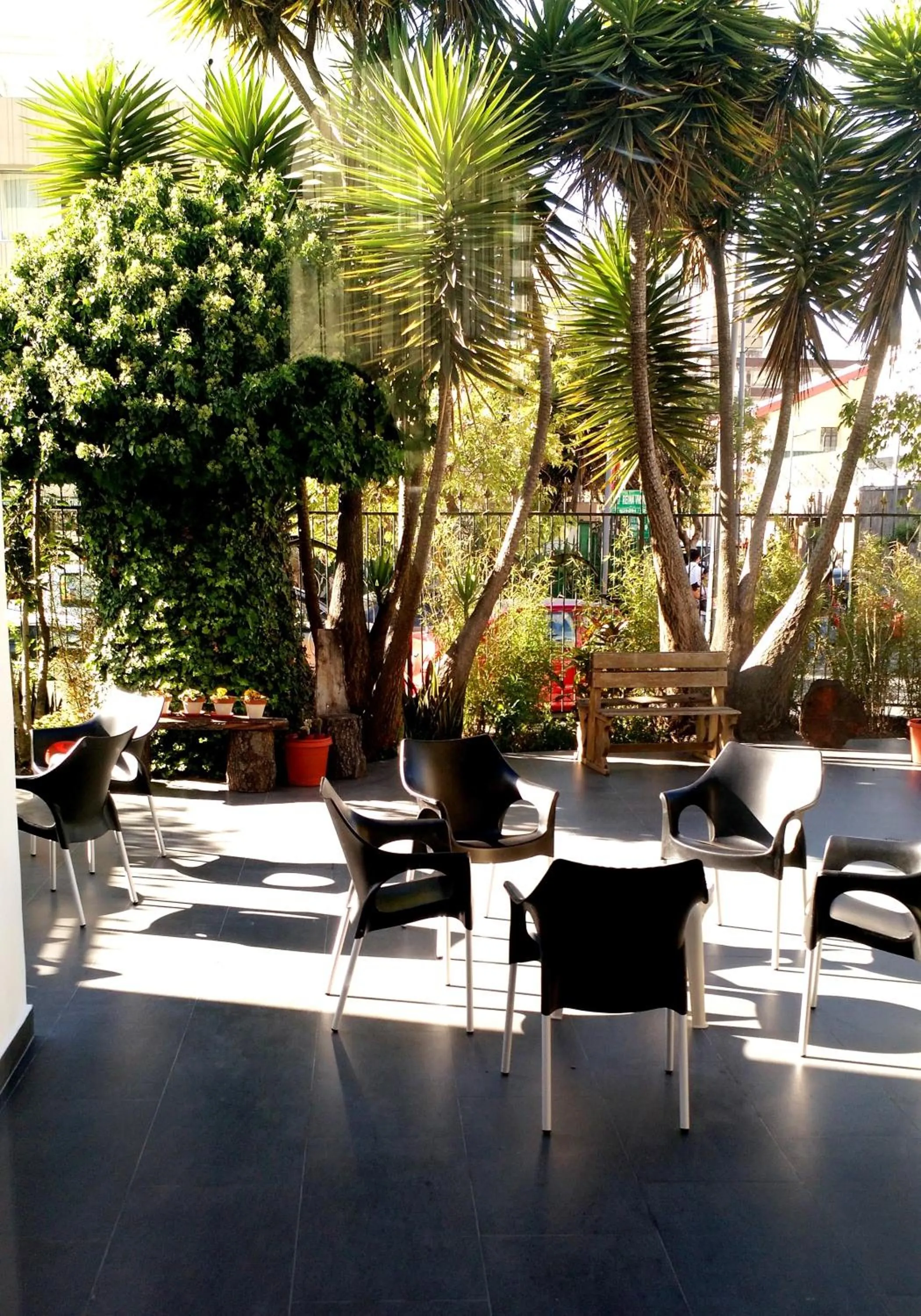 Patio in La Coupole Hotel