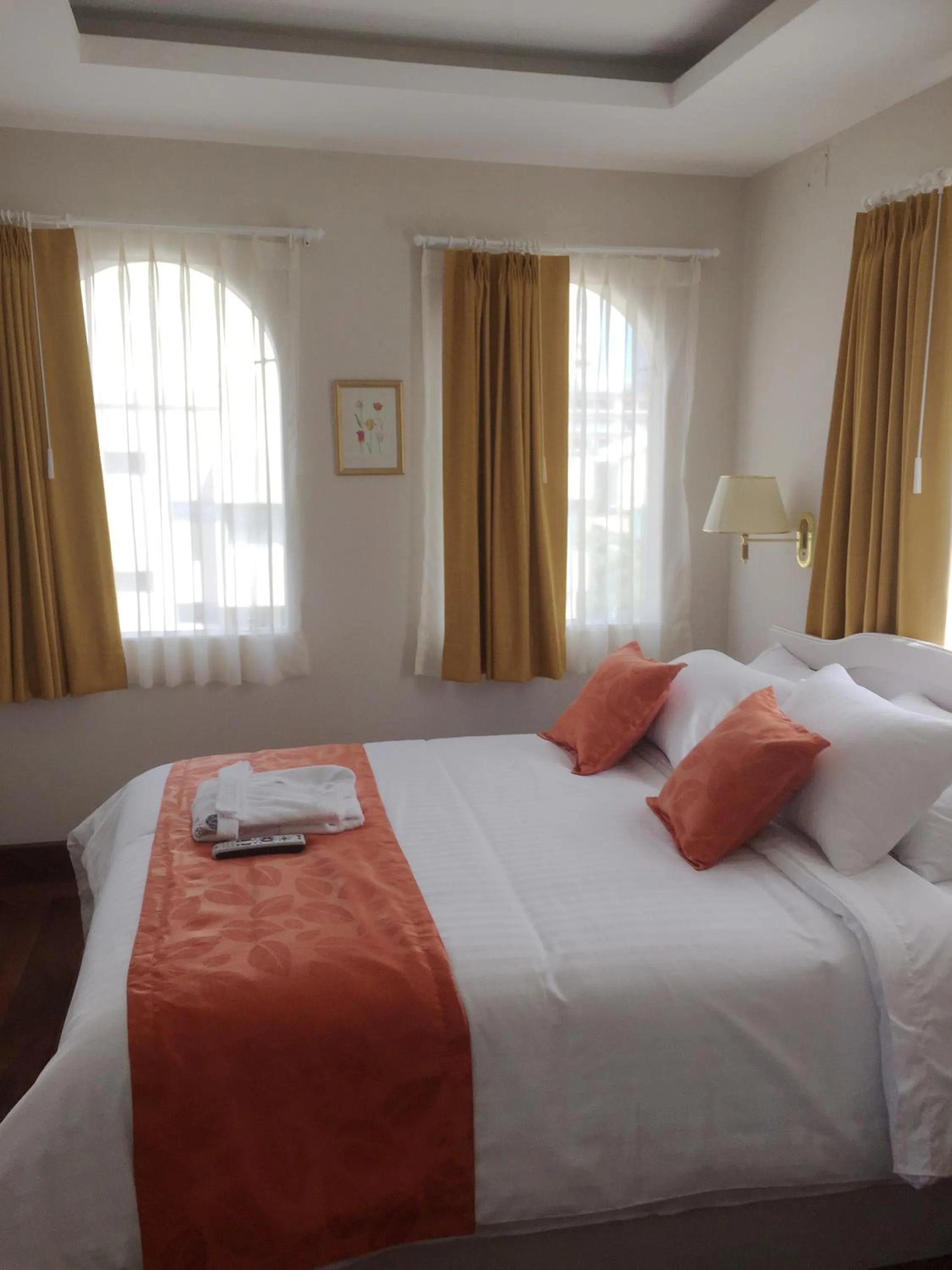 Bed in La Coupole Hotel