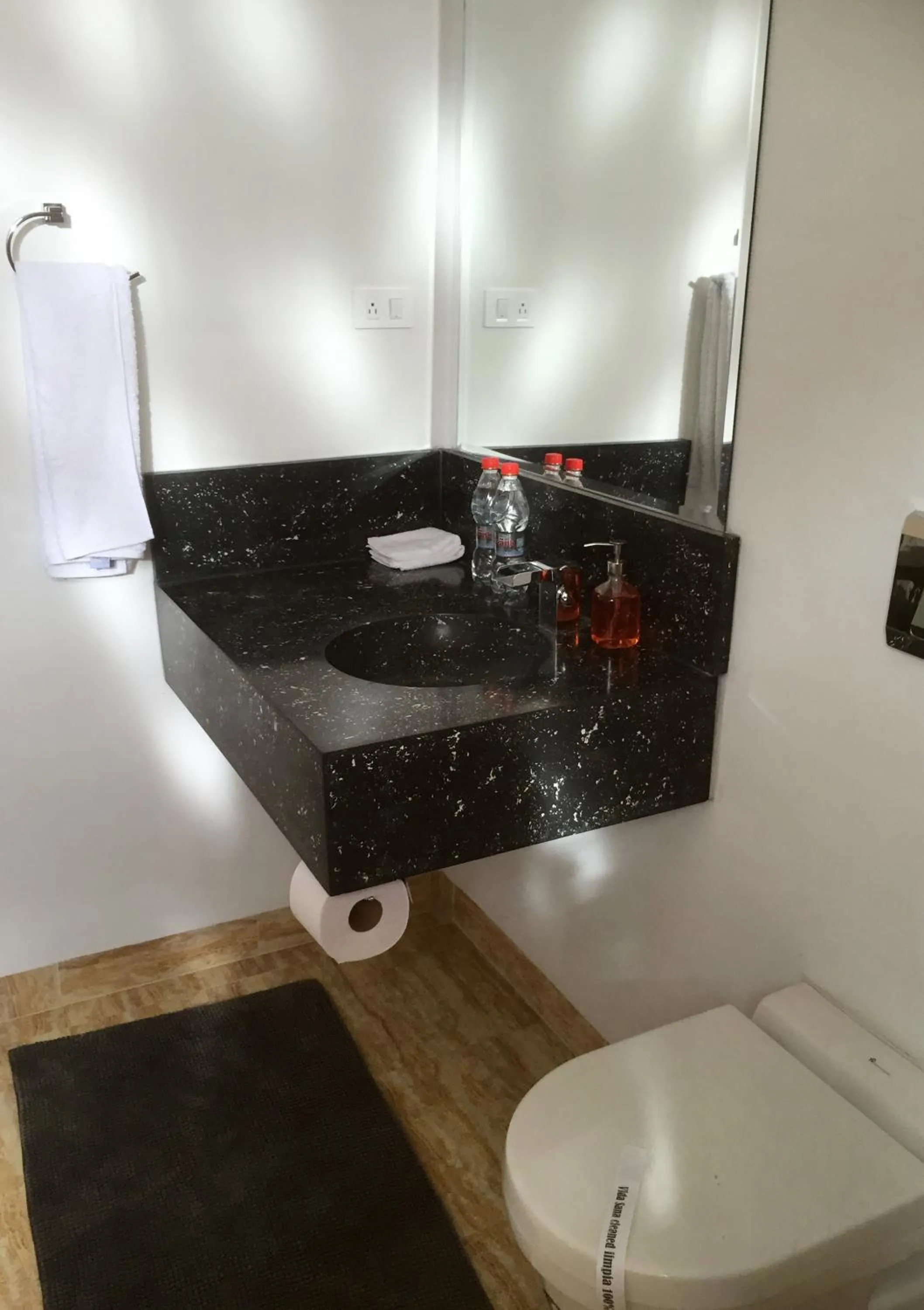 Bathroom in La Coupole Hotel