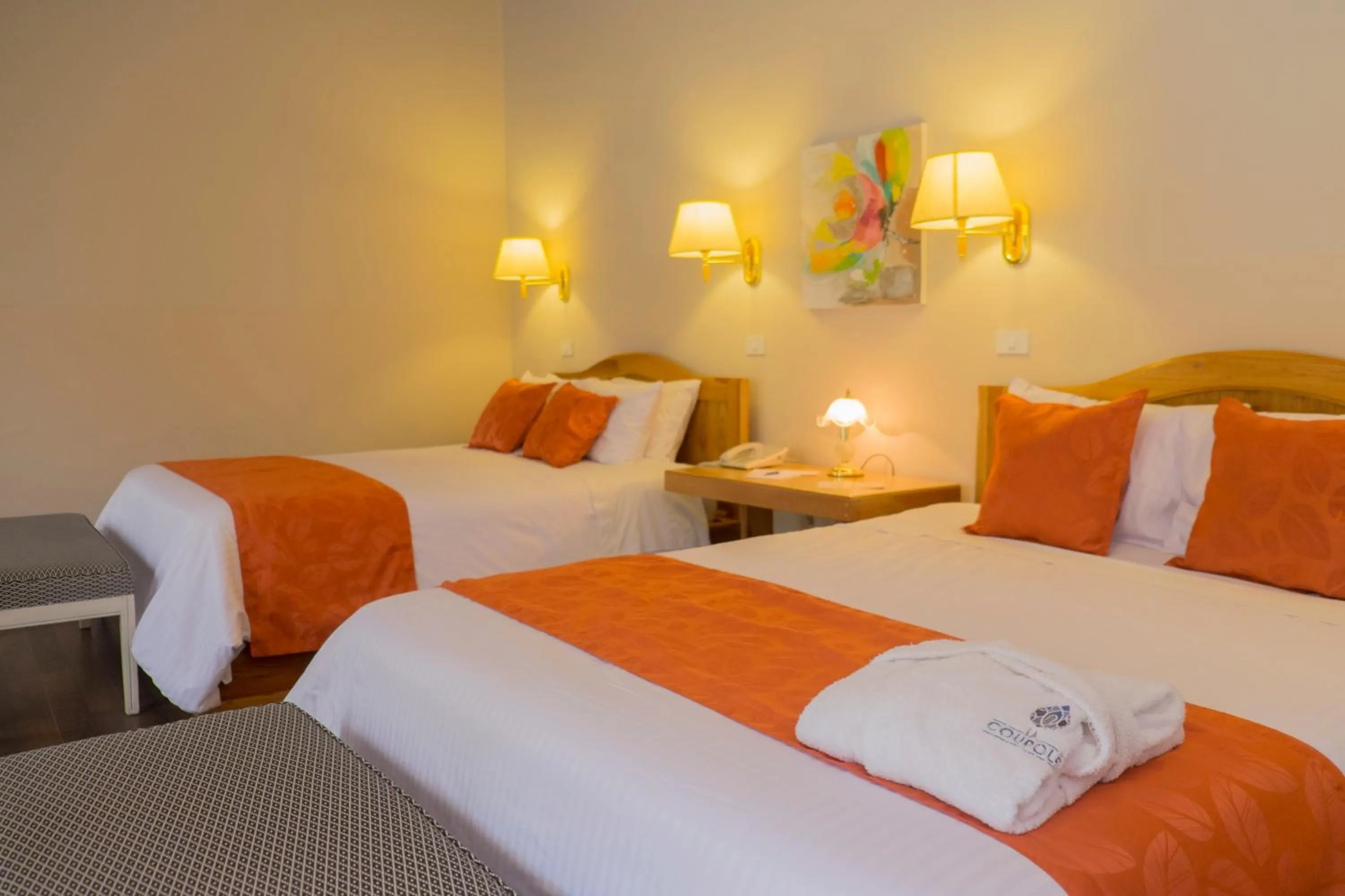 Bedroom, Bed in La Coupole Hotel