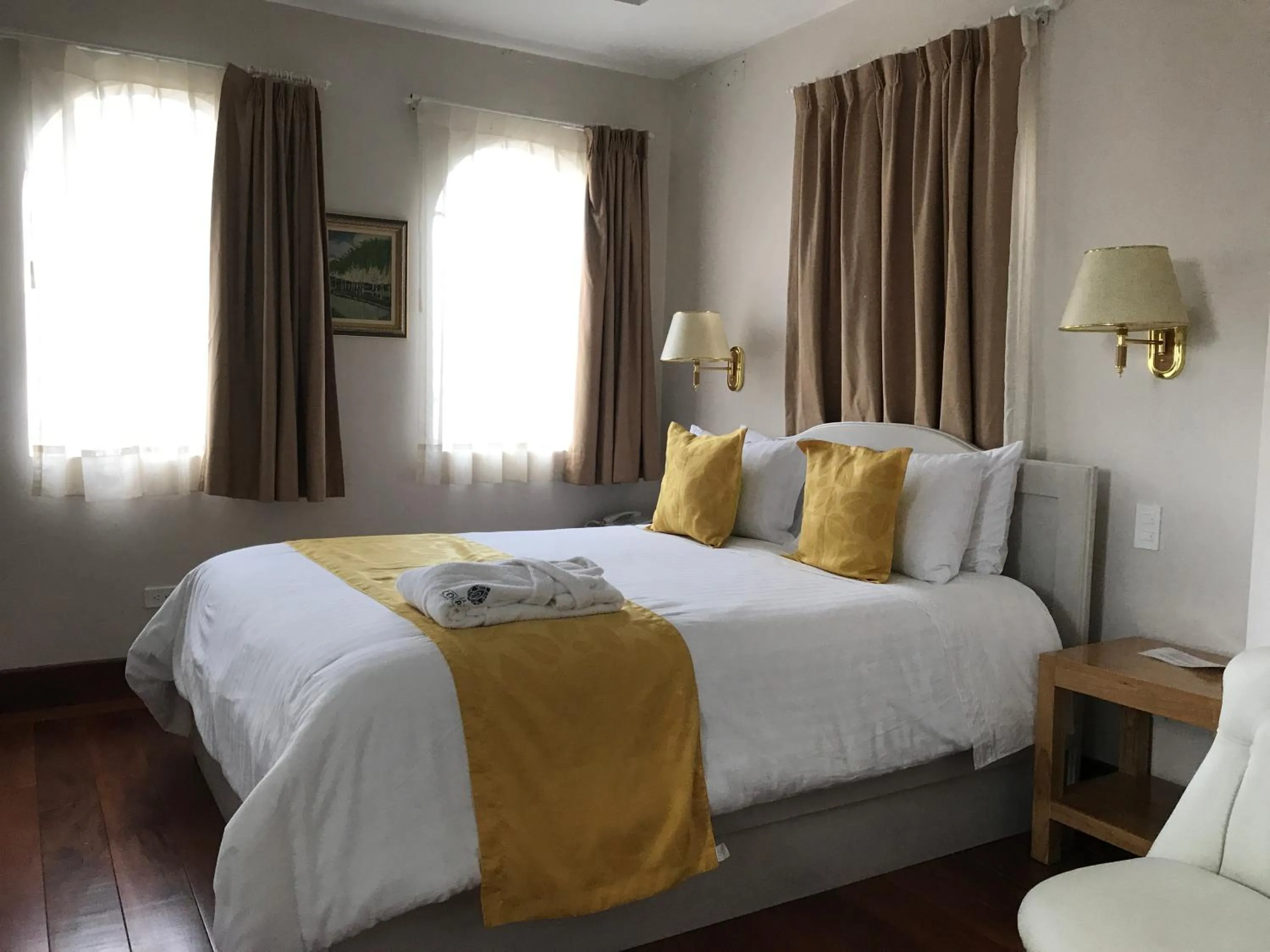 Bed in La Coupole Hotel