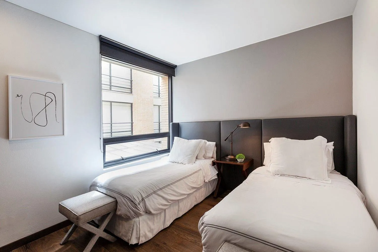 Bed in Attik Luxury Apts