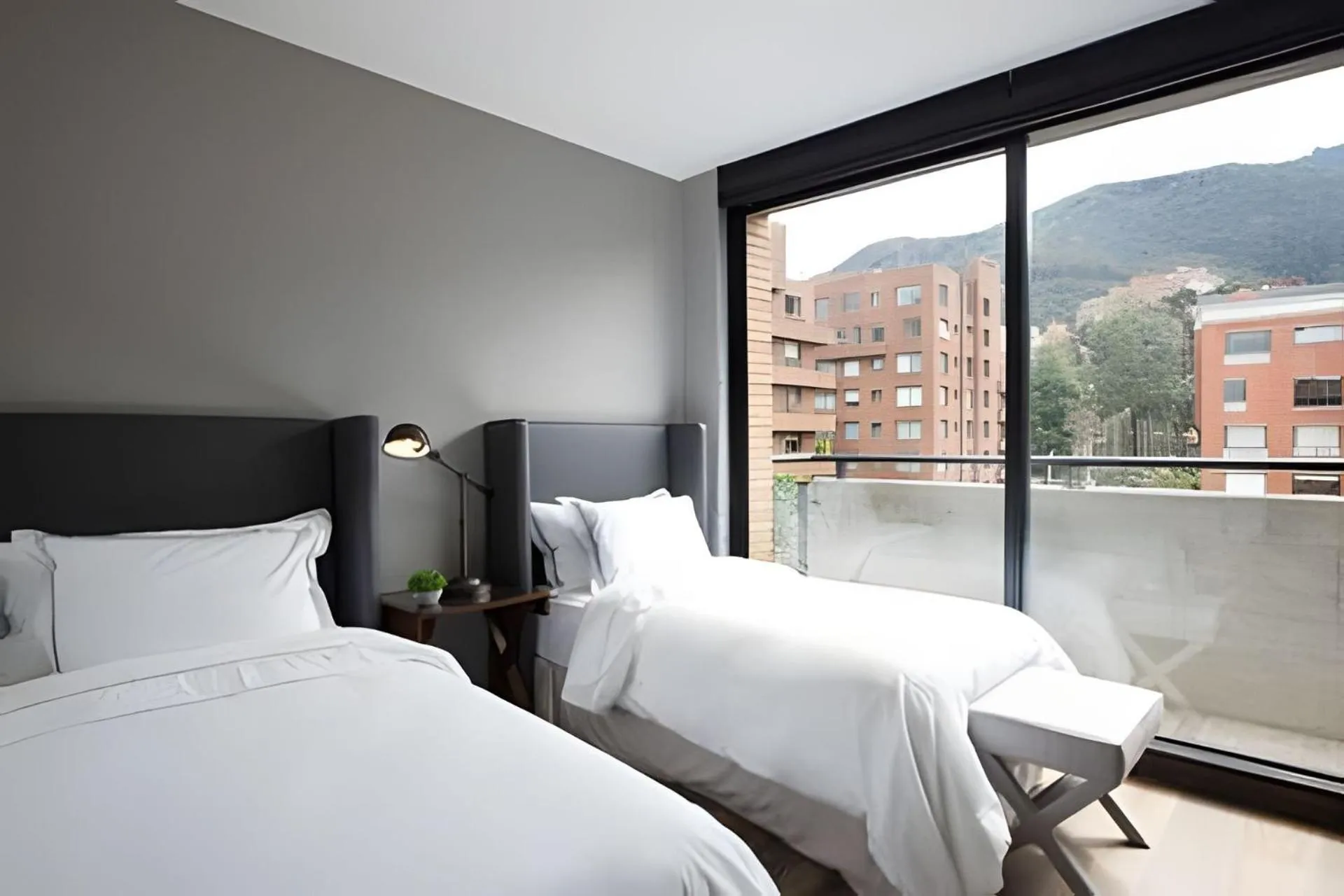 Bed in Attik Luxury Apts