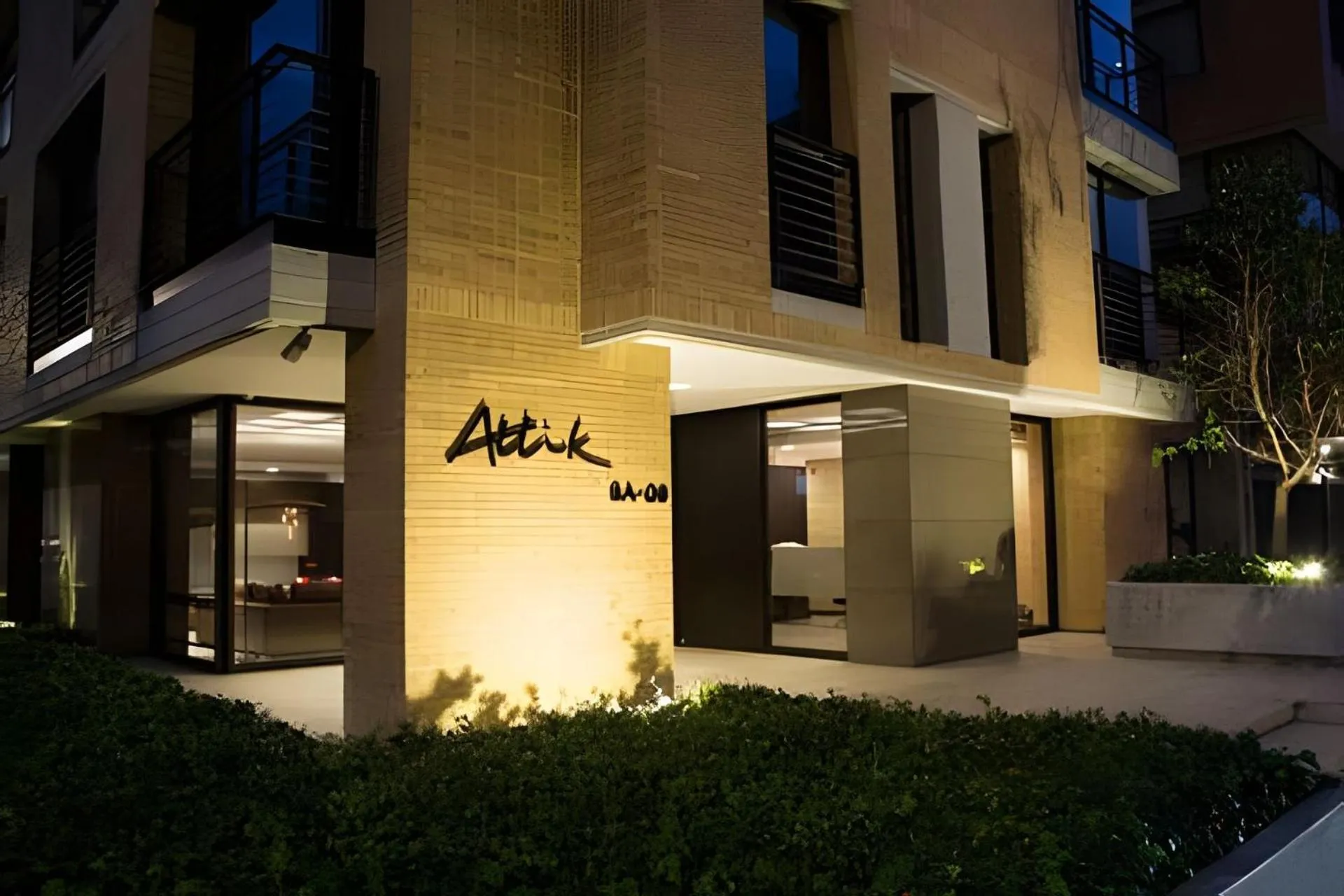 Facade/entrance in Attik Luxury Apts