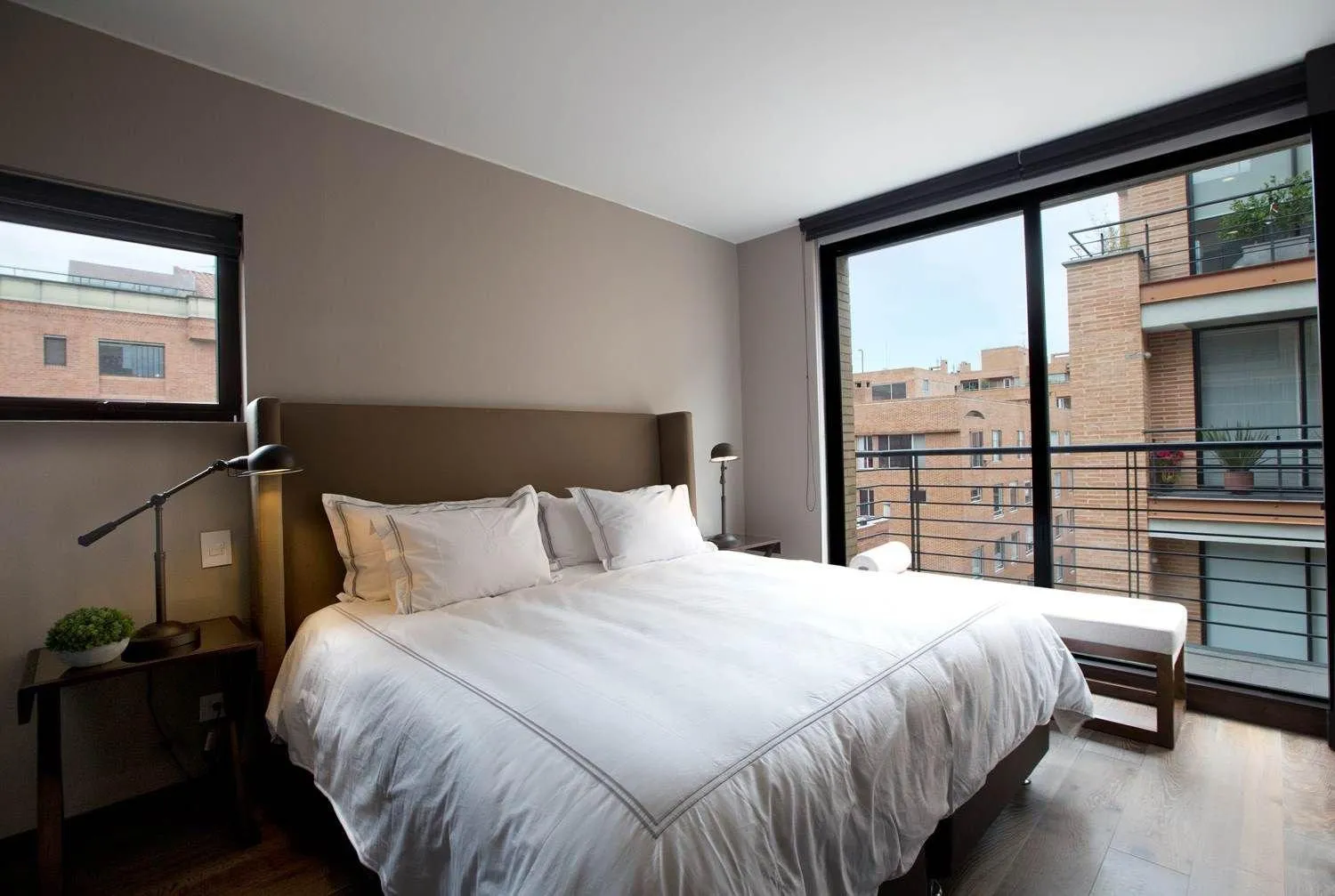 Bed in Attik Luxury Apts