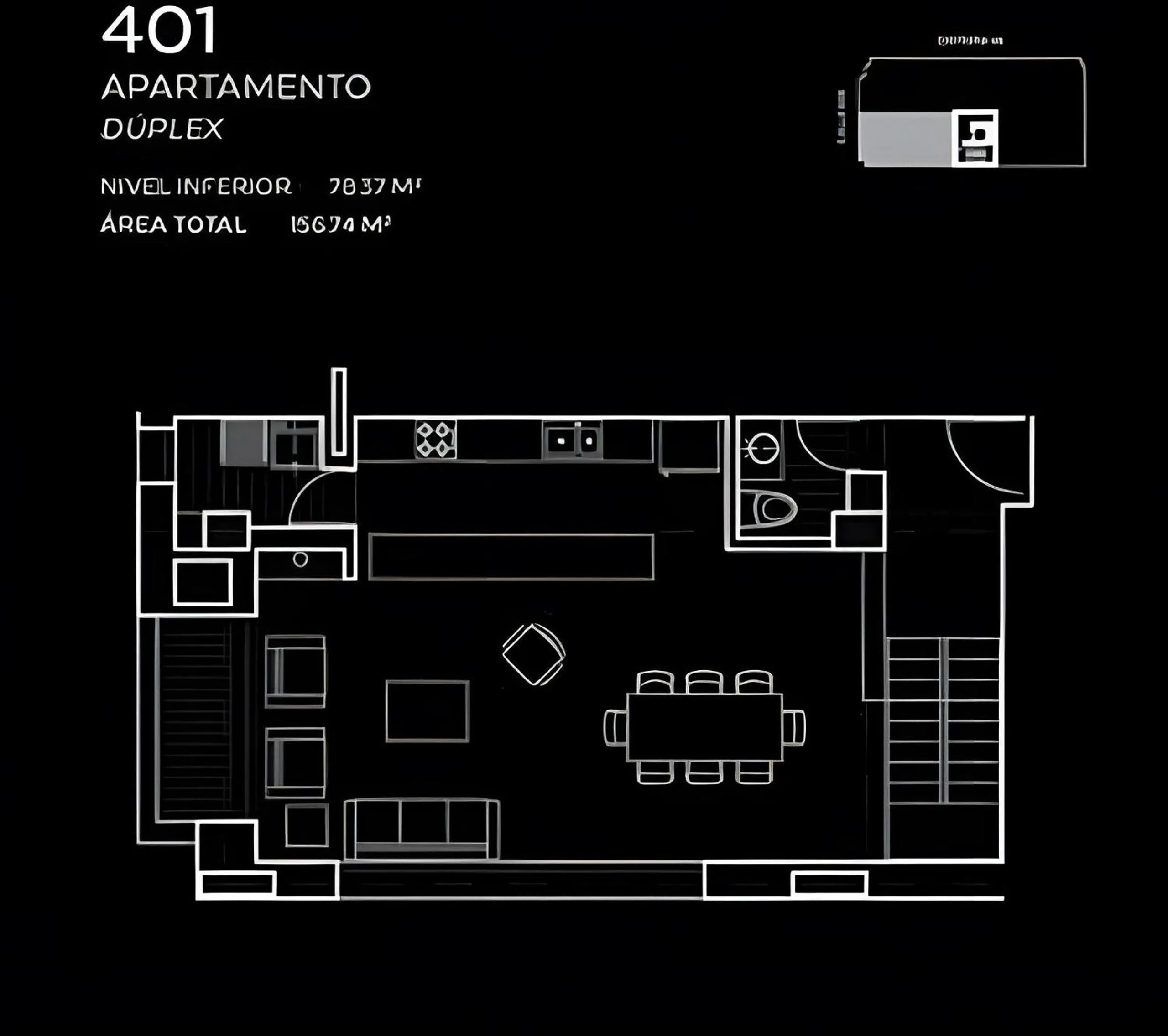 Floor plan in Attik Luxury Apts