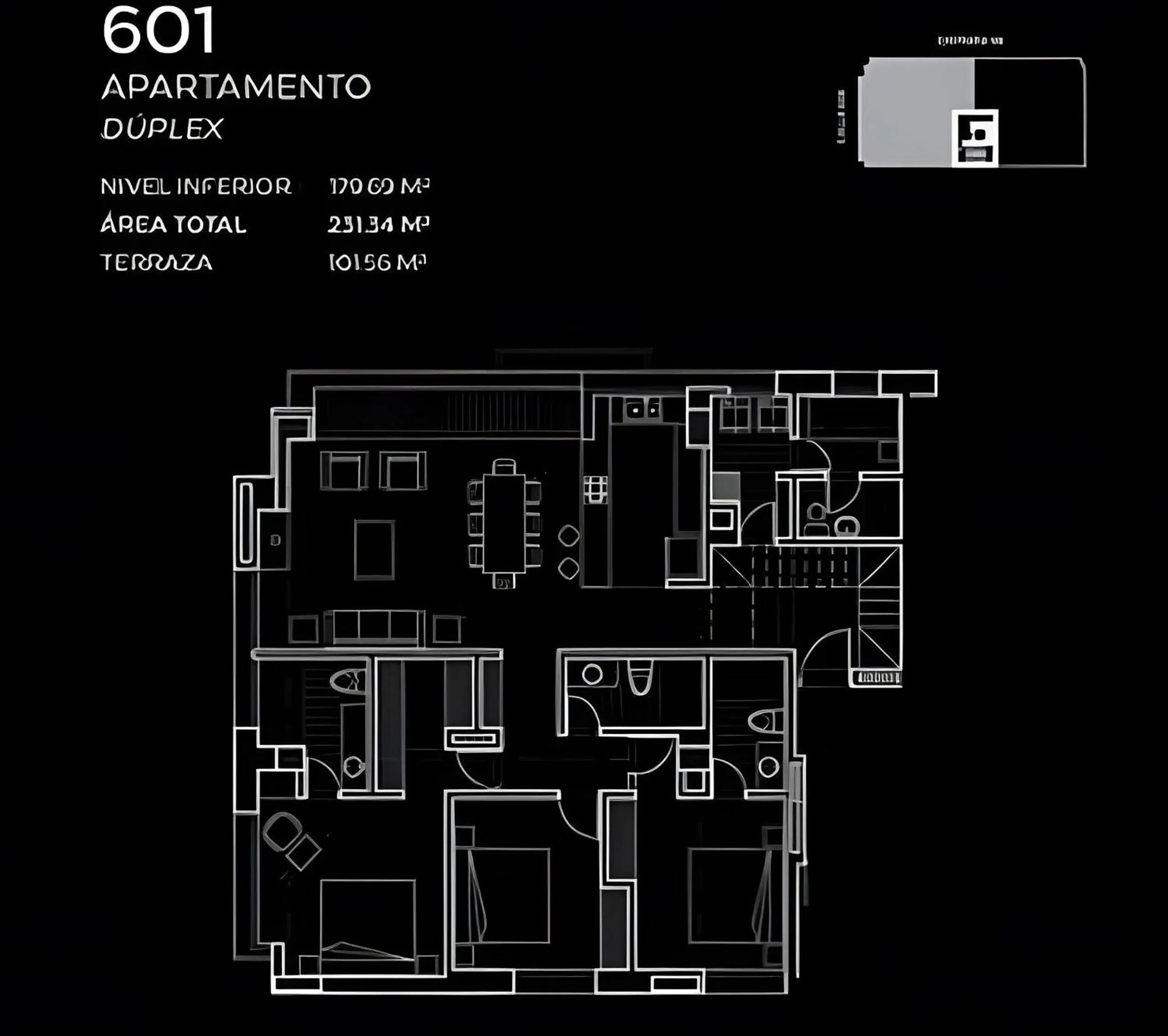 Floor plan in Attik Luxury Apts