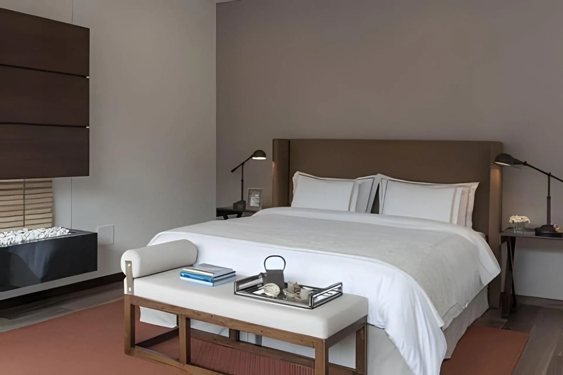 Bed in Attik Luxury Apts