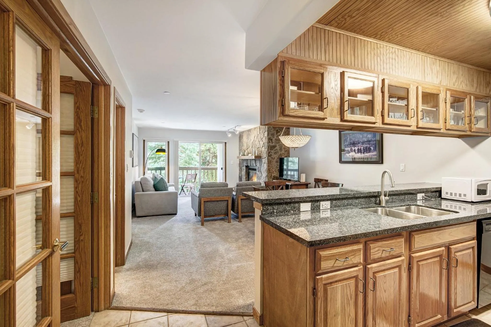 Communal kitchen in Townsend Place, A Vail Resorts Property