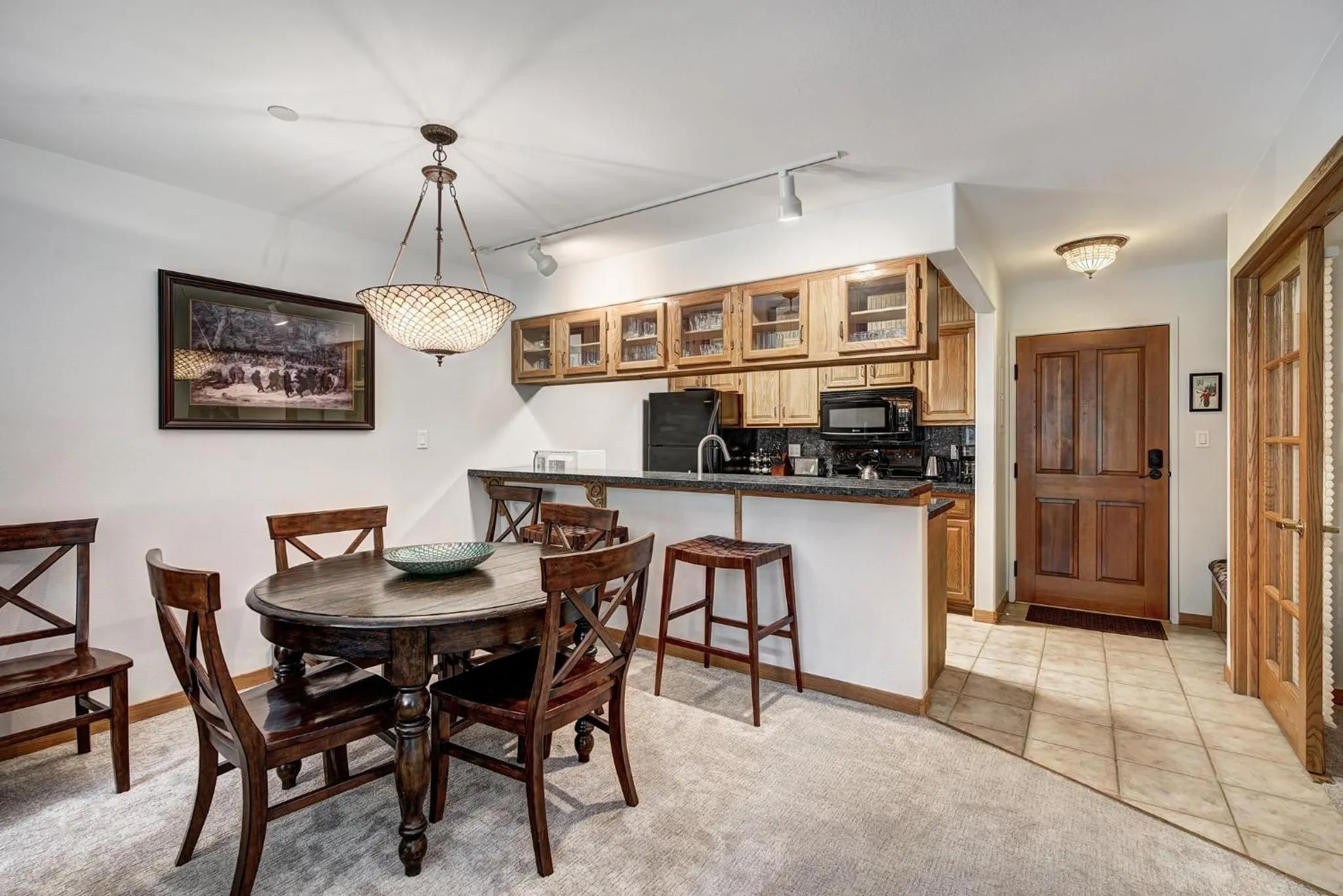 Communal kitchen in Townsend Place, A Vail Resorts Property