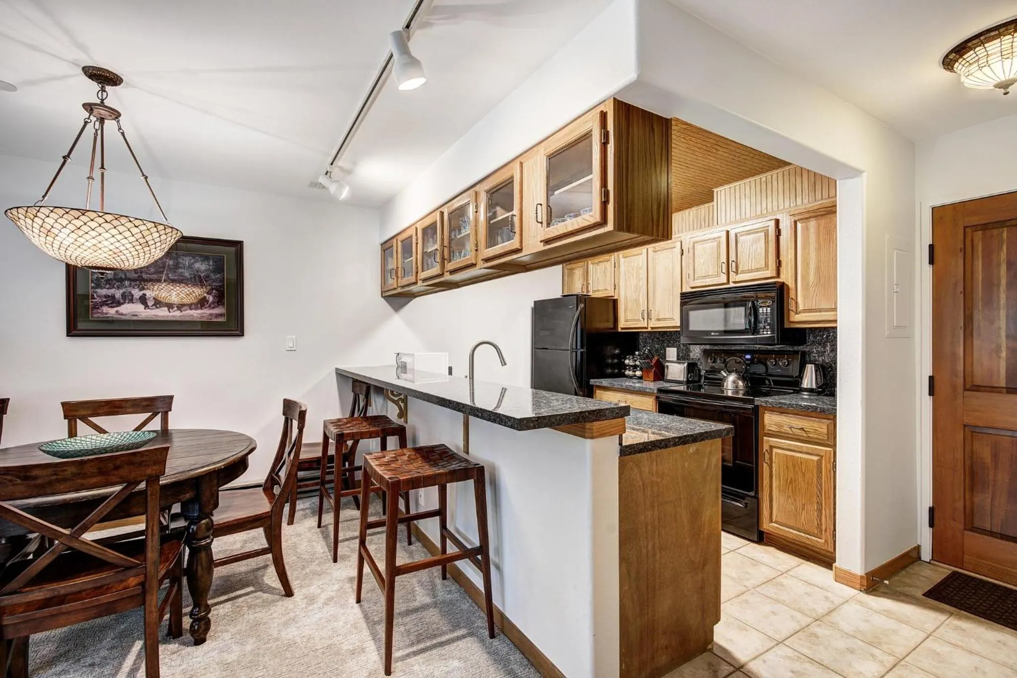 Communal kitchen in Townsend Place, A Vail Resorts Property