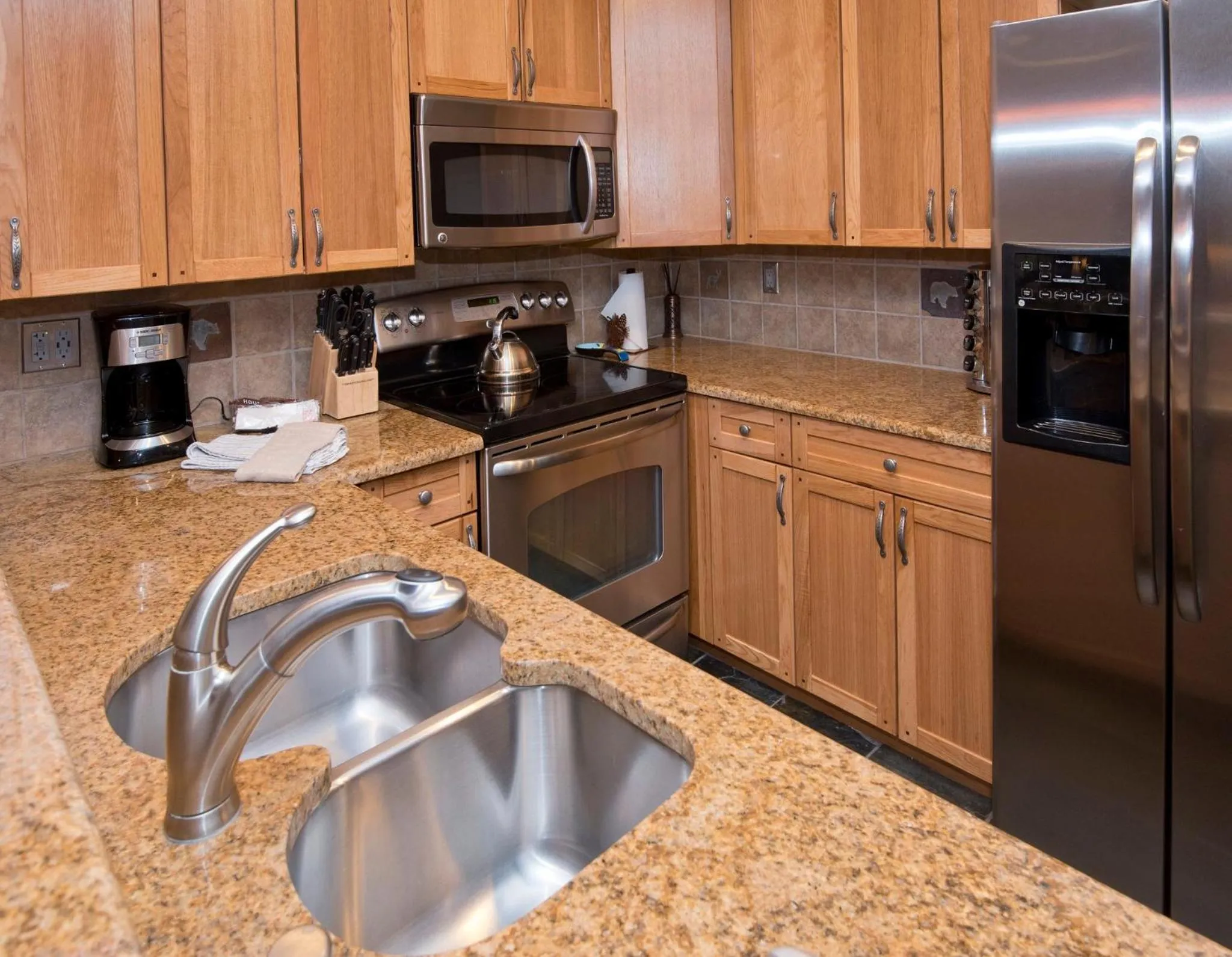 Communal kitchen in Seasons at Avon