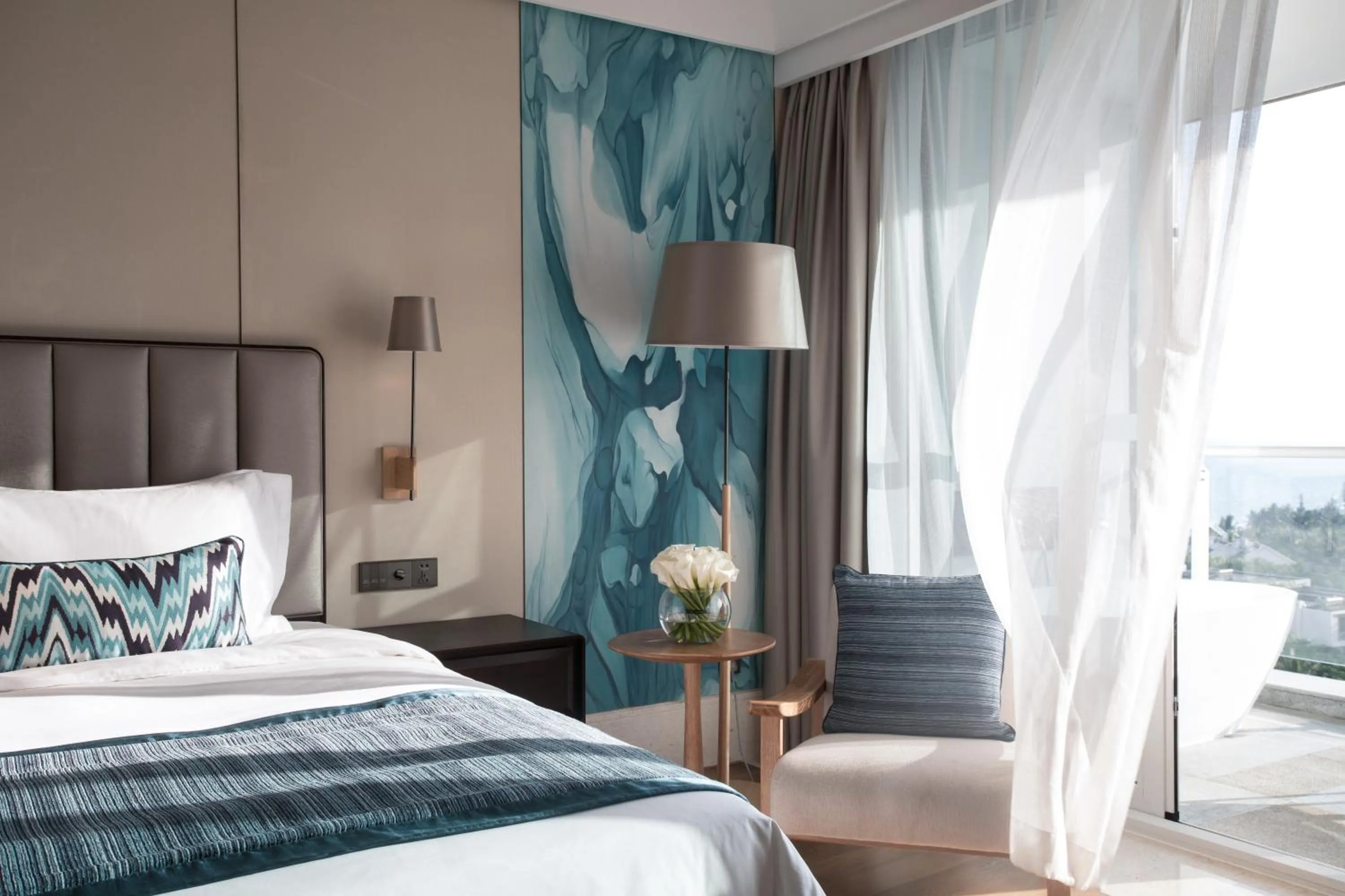 Bed in Wyndham Sanya Bay