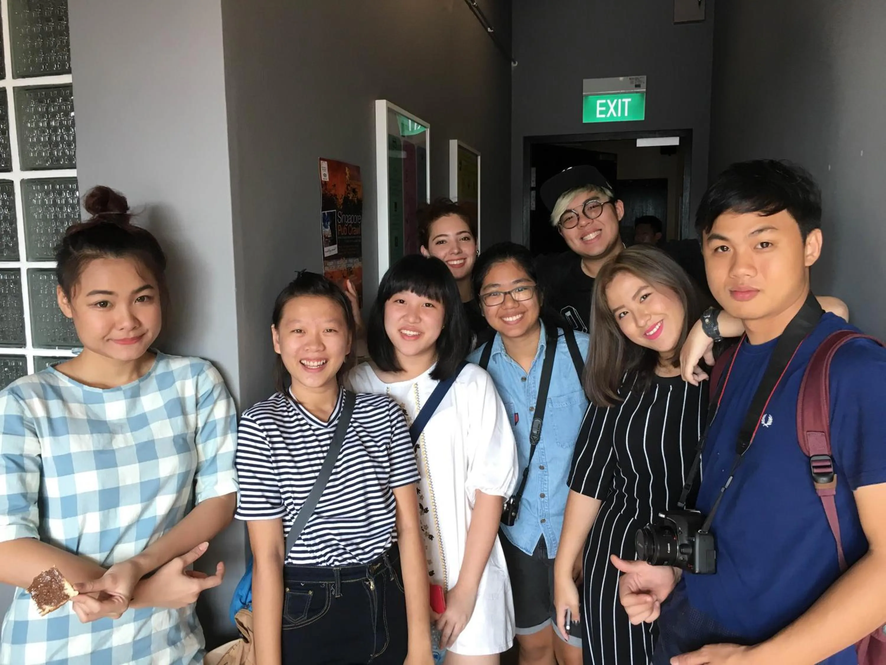 group of guests in BEAT. Capsule Hostel @ Boat Quay