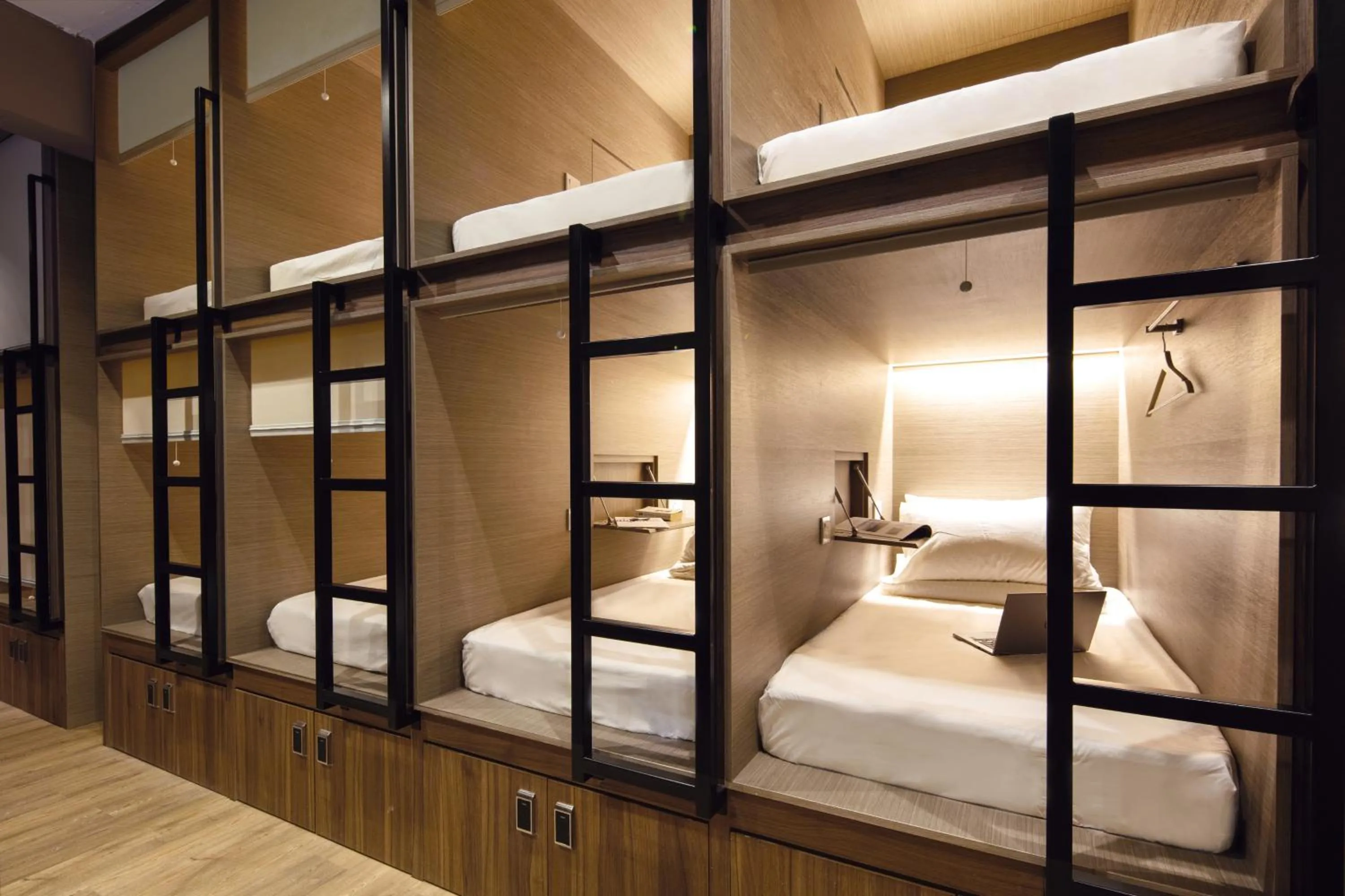 Bedroom, Bed in BEAT. Capsule Hostel @ Boat Quay