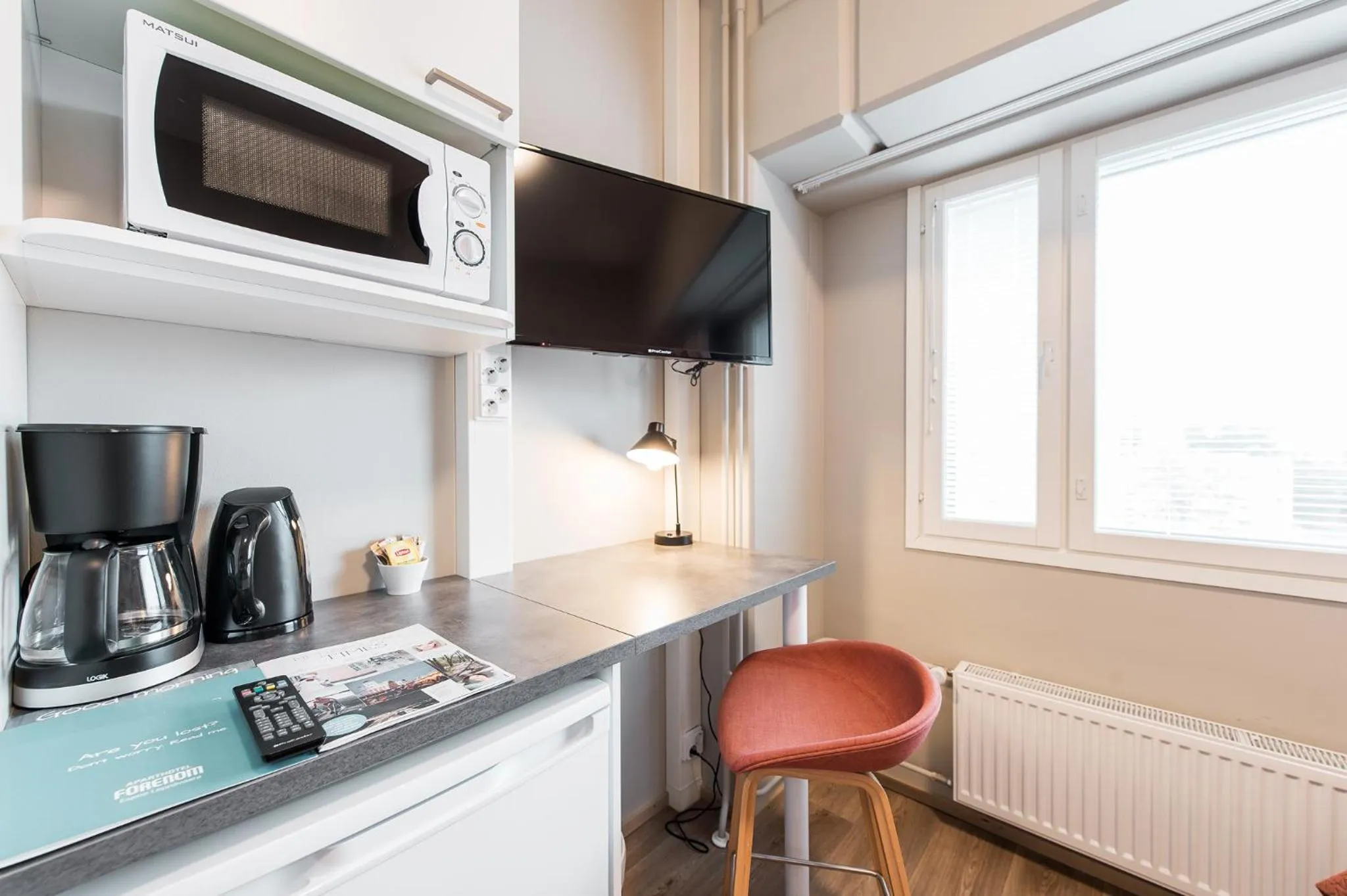 Coffee/tea facilities in Forenom Aparthotel Espoo Leppävaara