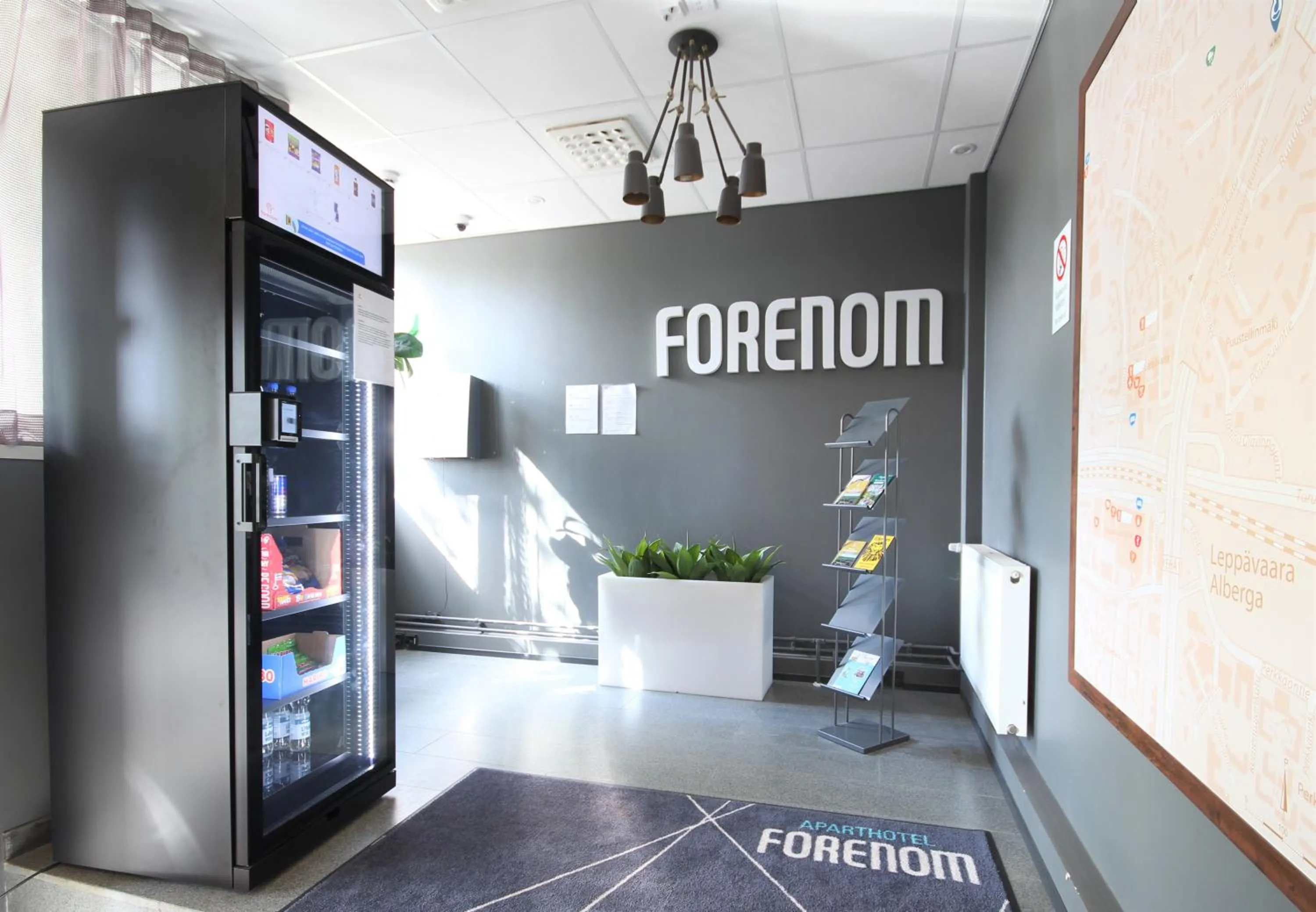 Lobby or reception in Forenom Aparthotel Espoo Leppävaara