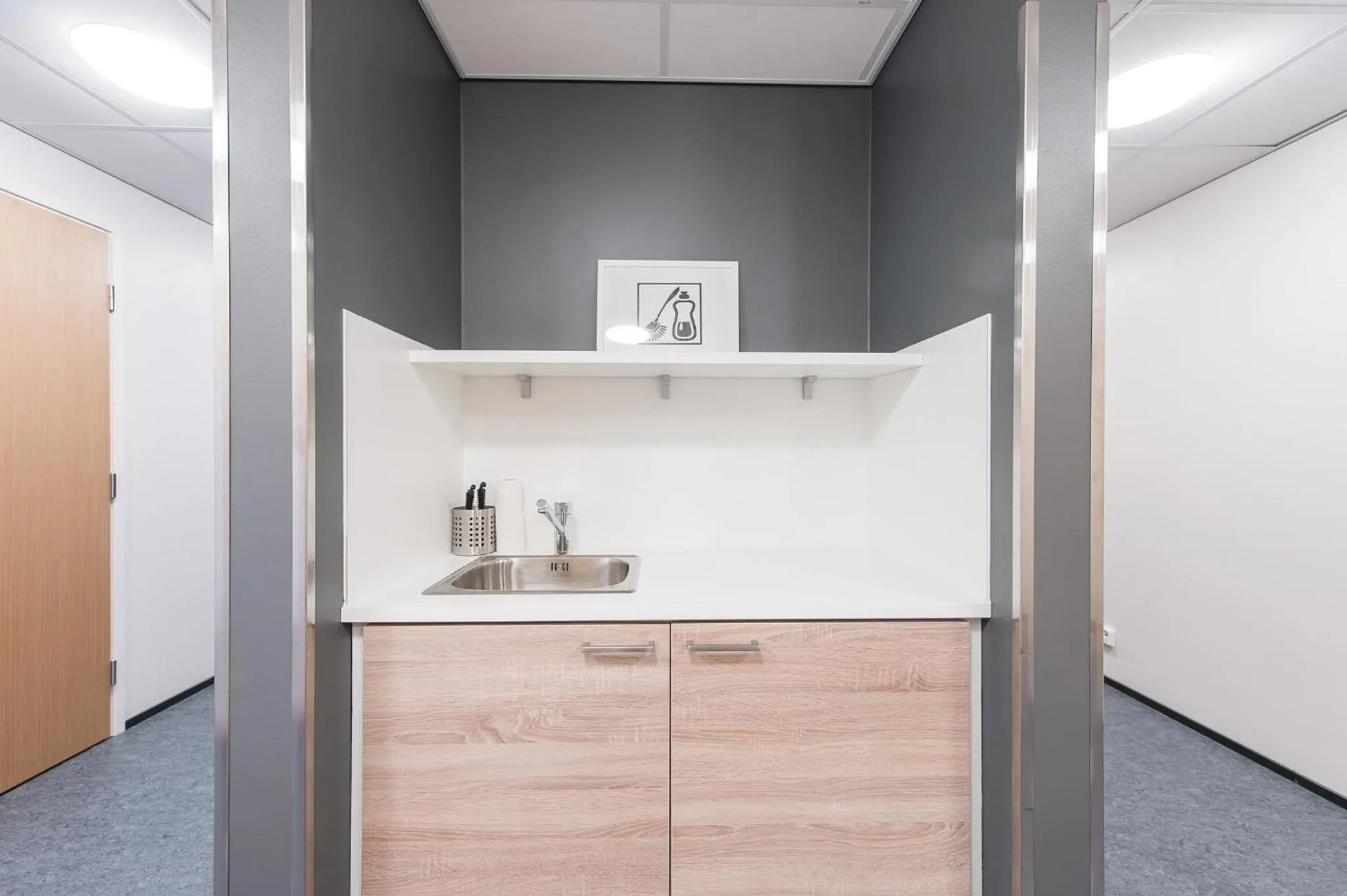 Communal kitchen in Forenom Aparthotel Espoo Leppävaara