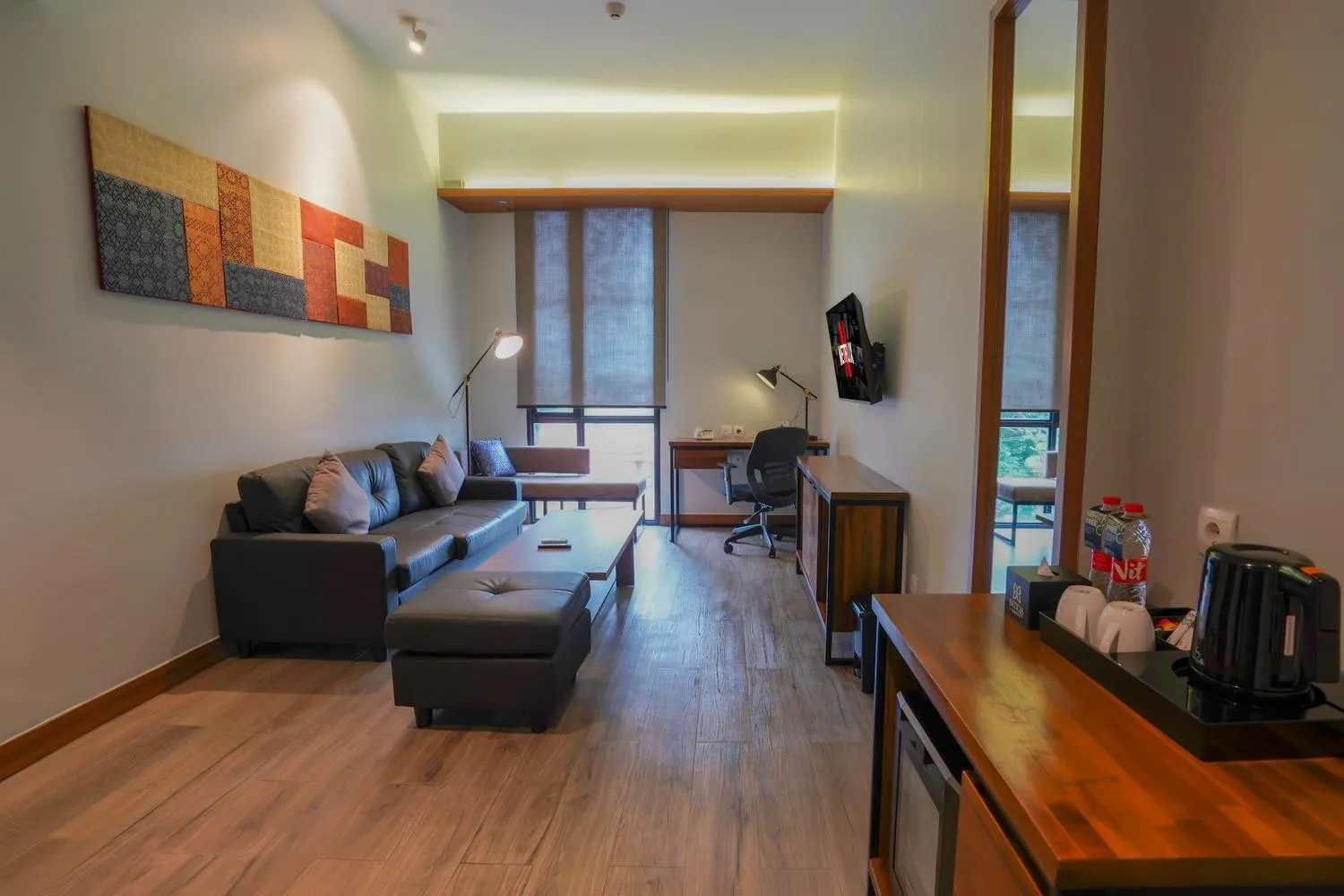 Seating area in BATIQA Hotel Palembang