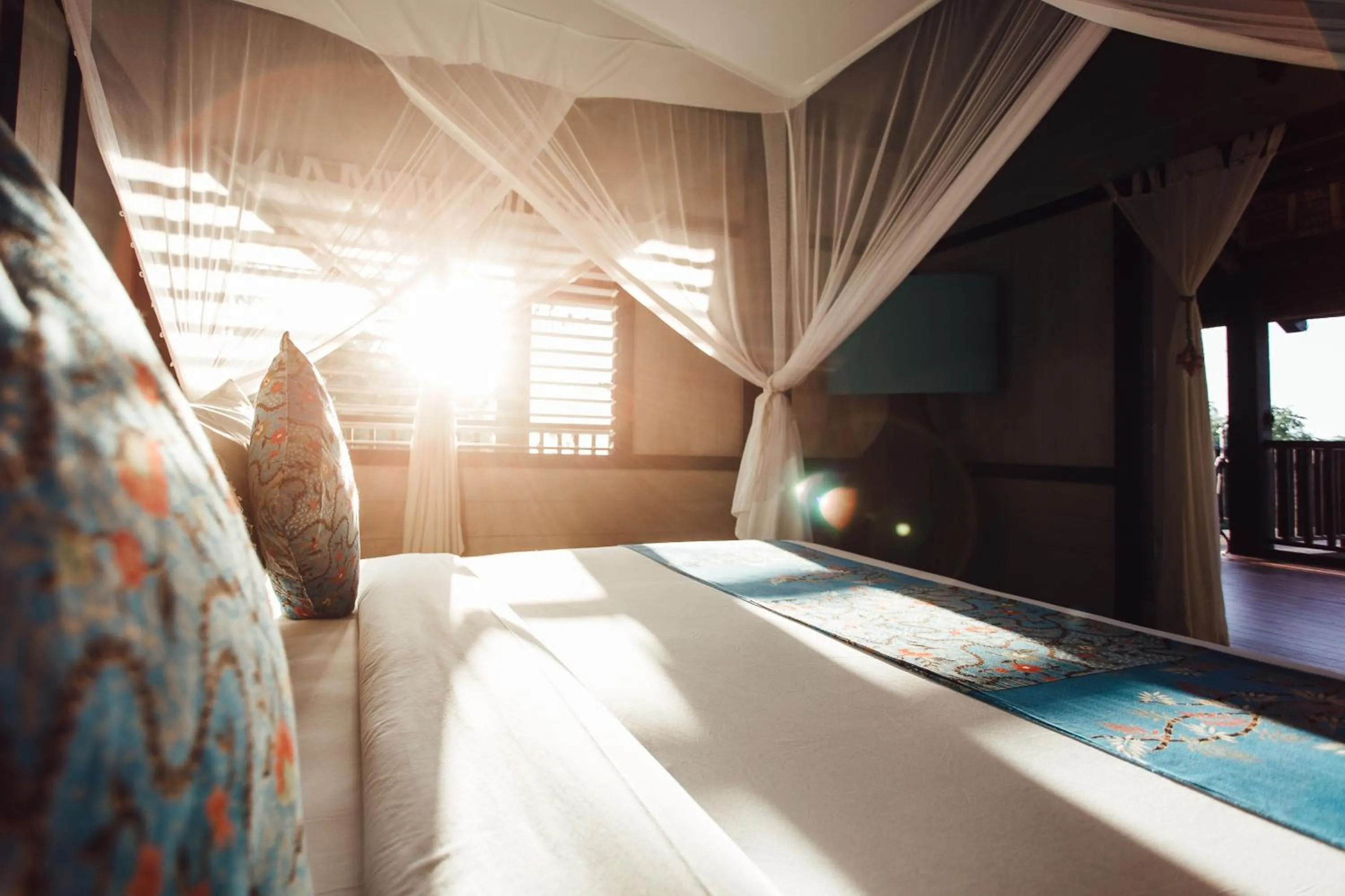 Decorative detail, Bed in Suarga Padang Padang