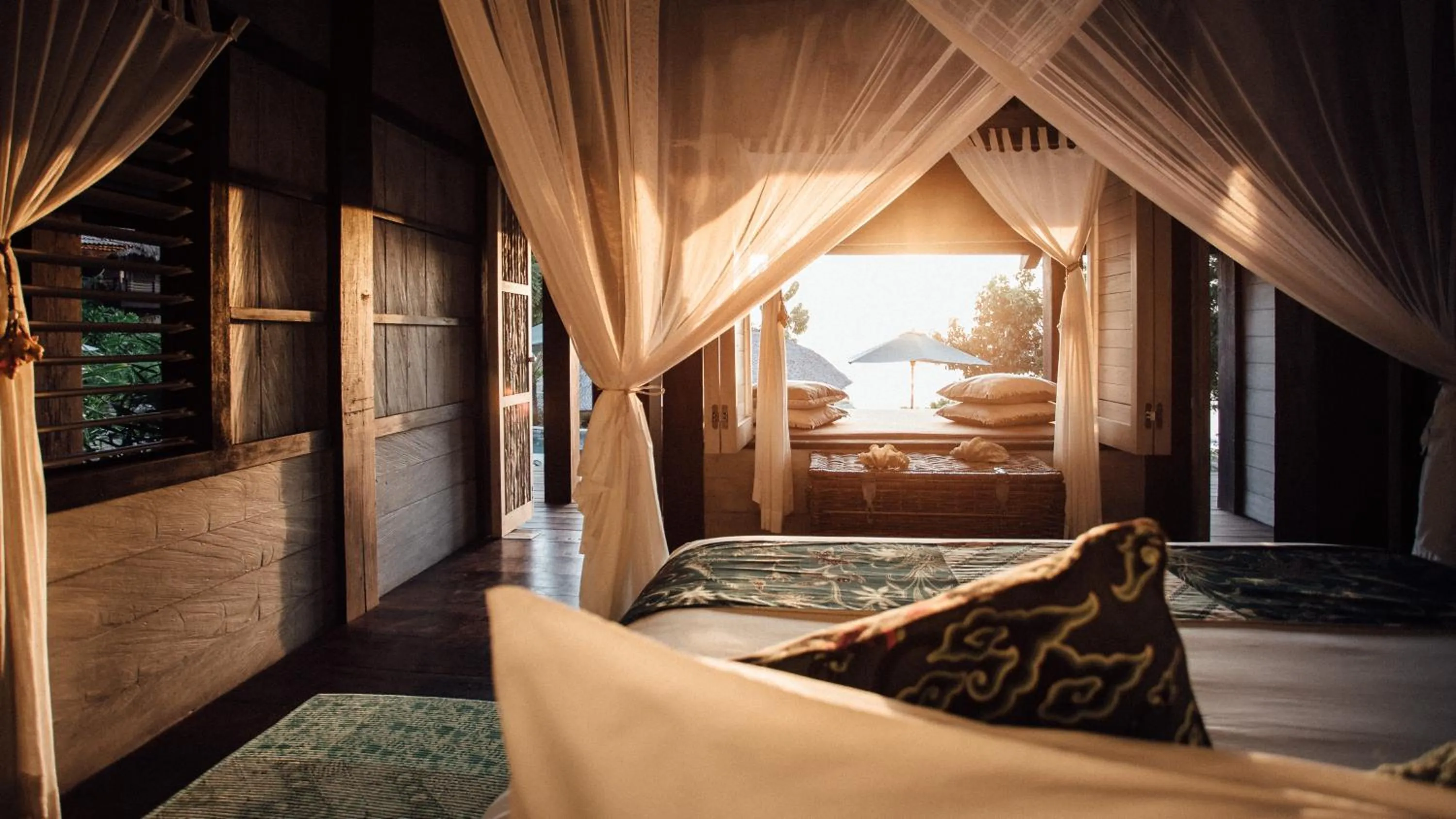 Decorative detail, Bed in Suarga Padang Padang