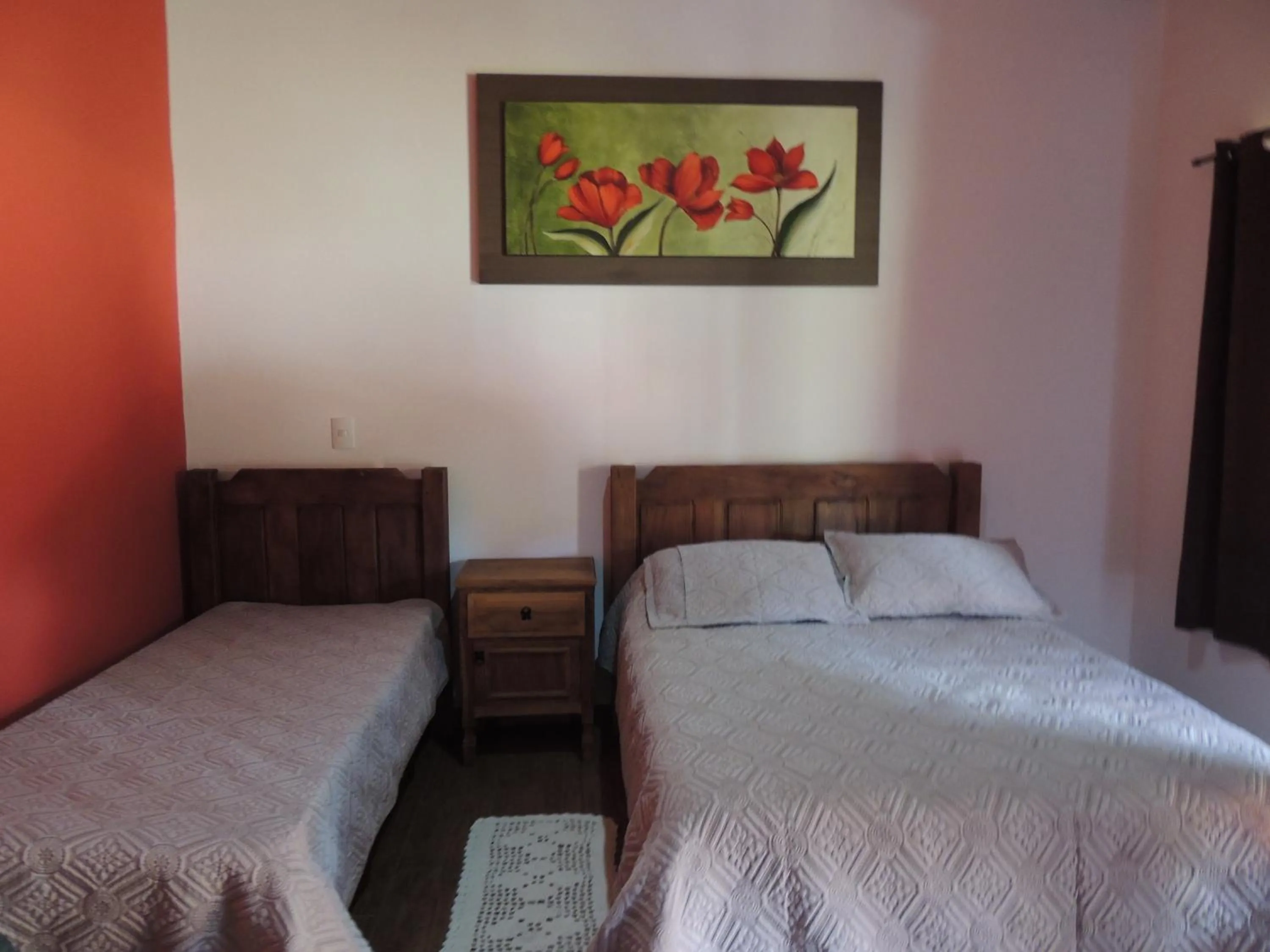View (from property/room), Bed in Pousada Antigo Caminho Do Ouro