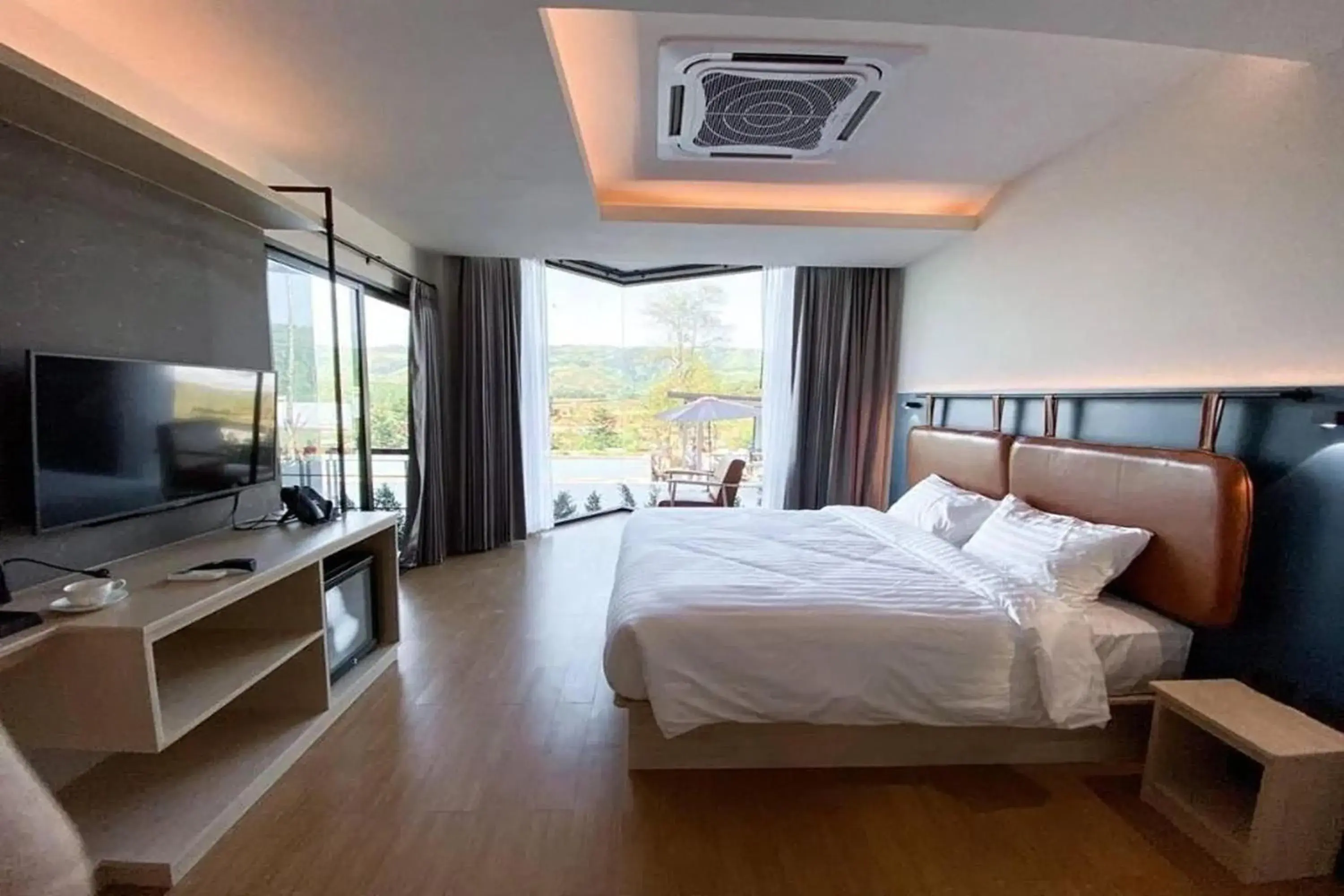 Bed in The Posh Khao Kho Bed in The Posh Khao Kho