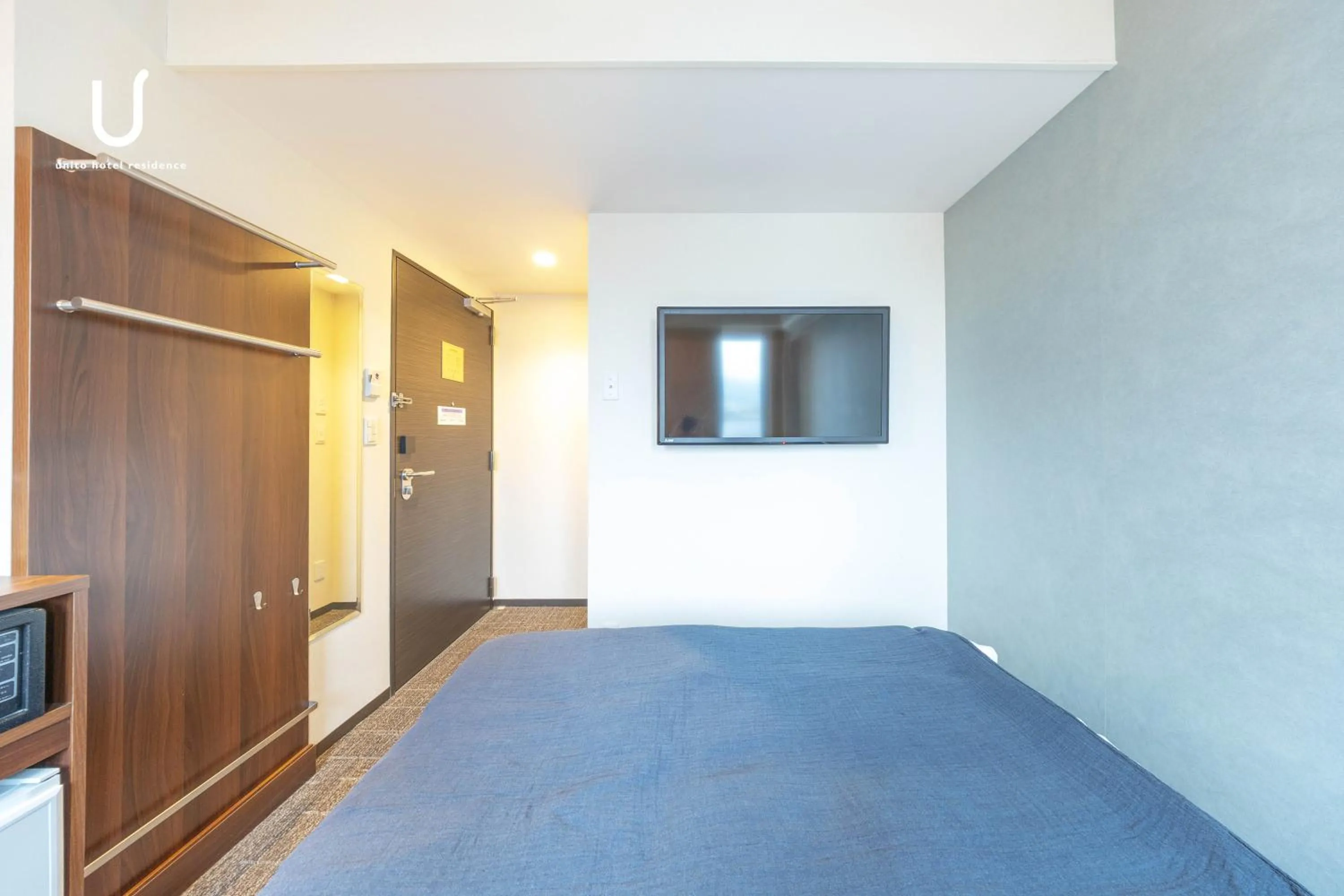 Bed in unito hotel residence Kyoto Station North