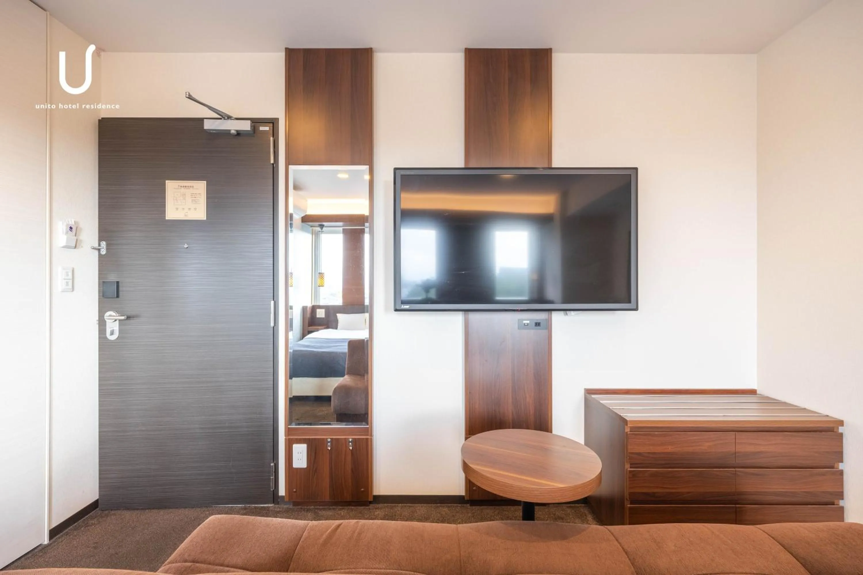 Photo of the whole room in unito hotel residence Kyoto Station North