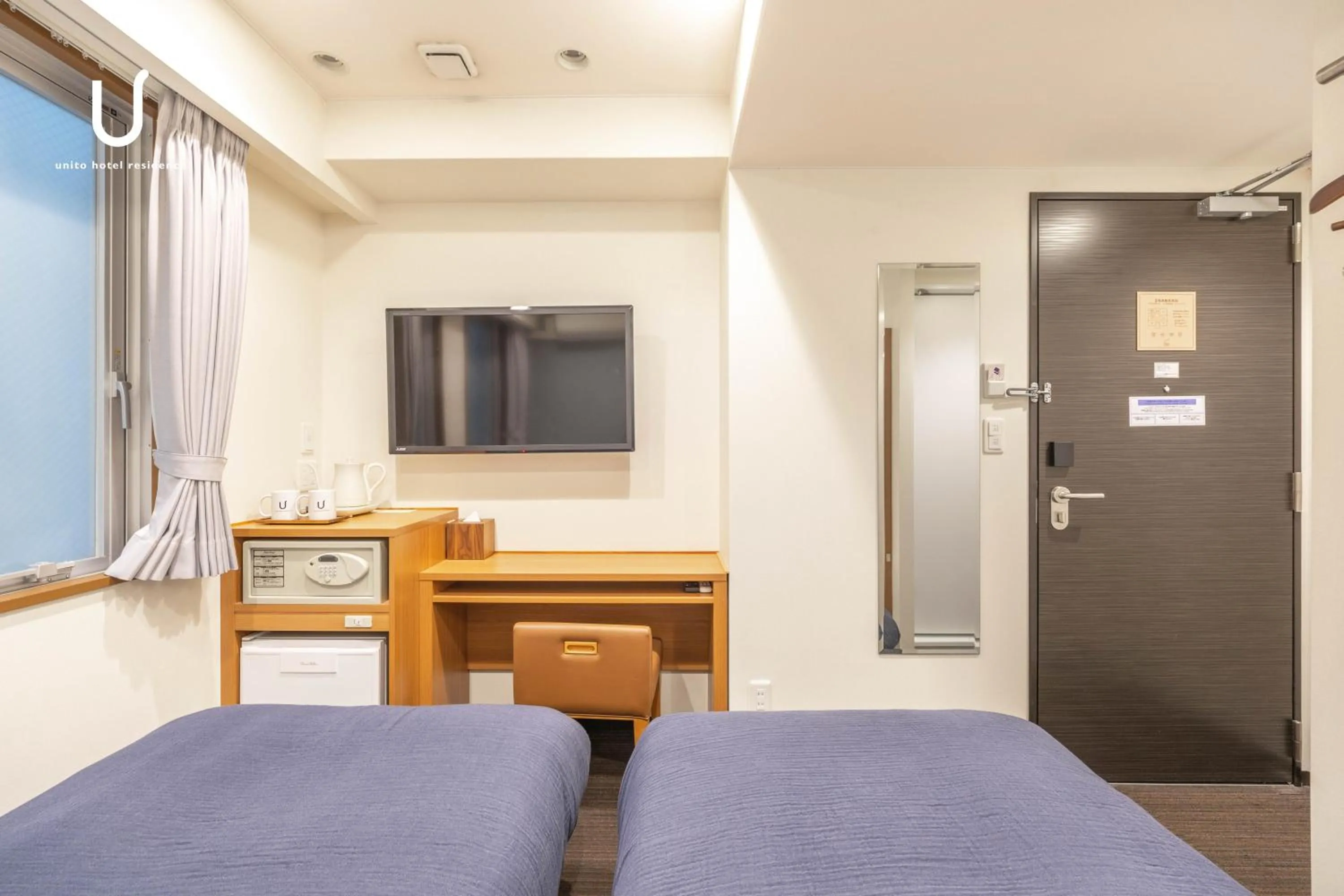 Bed in unito hotel residence Kyoto Station North