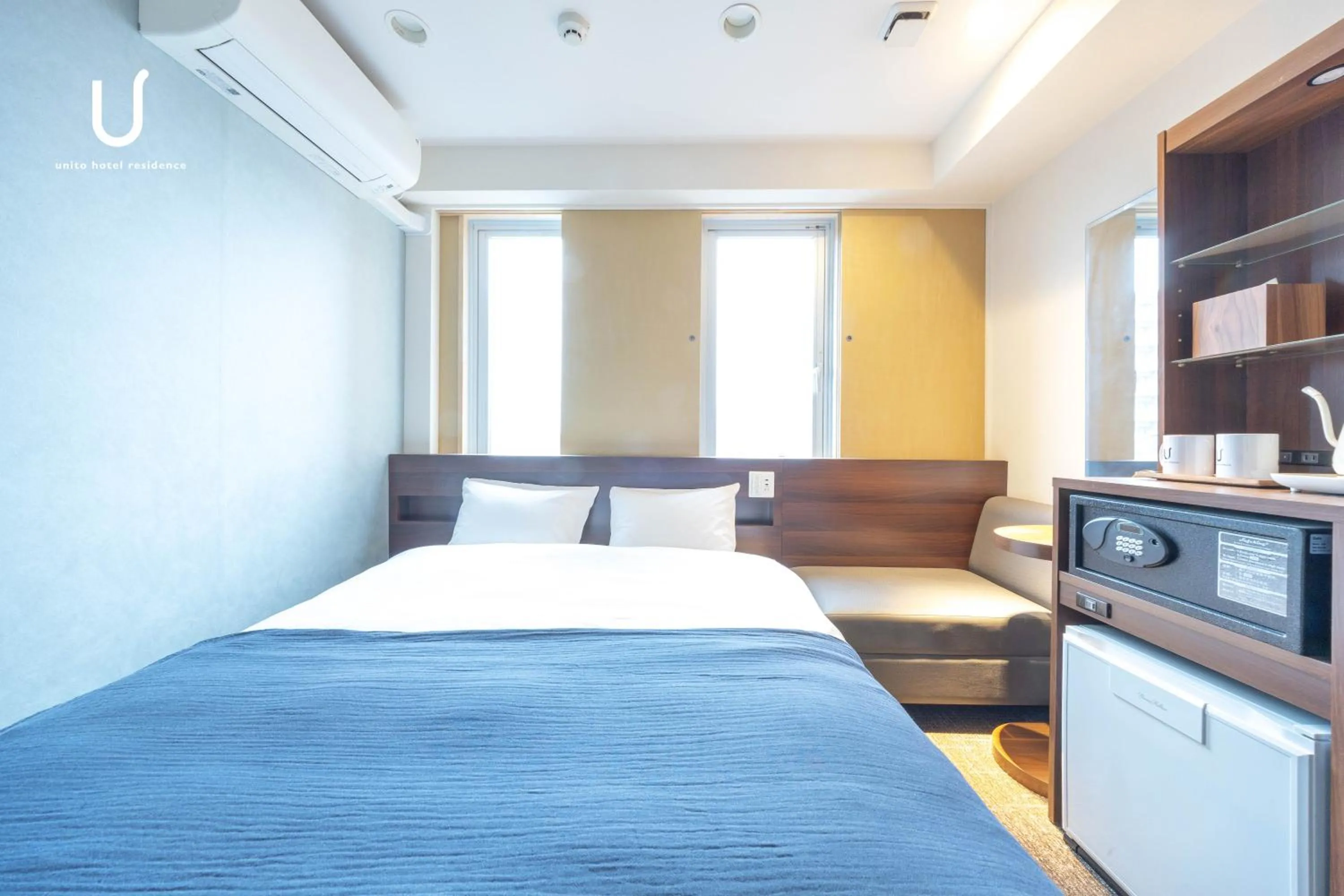Bed in unito hotel residence Kyoto Station North