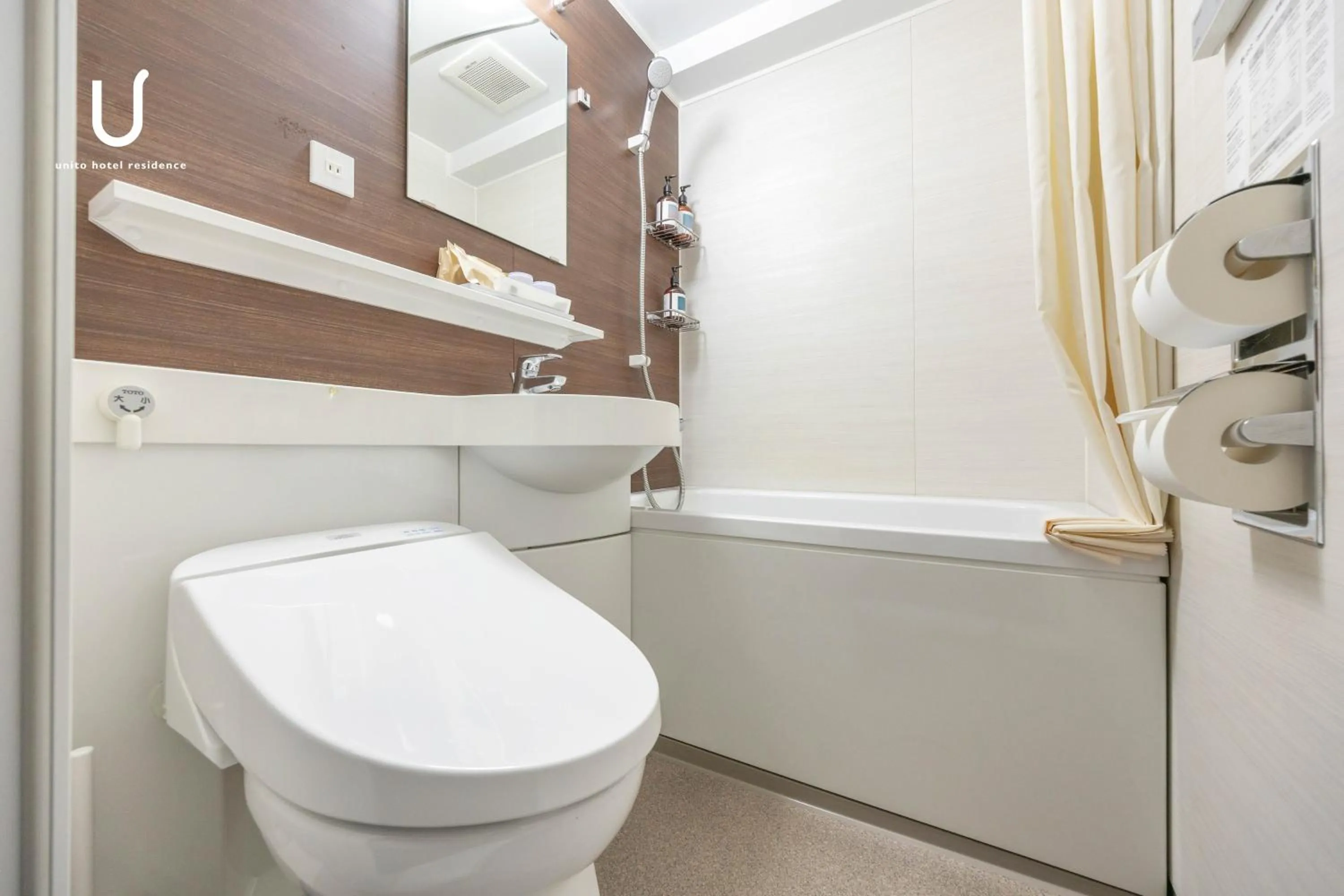 Shower in unito hotel residence Kyoto Station North