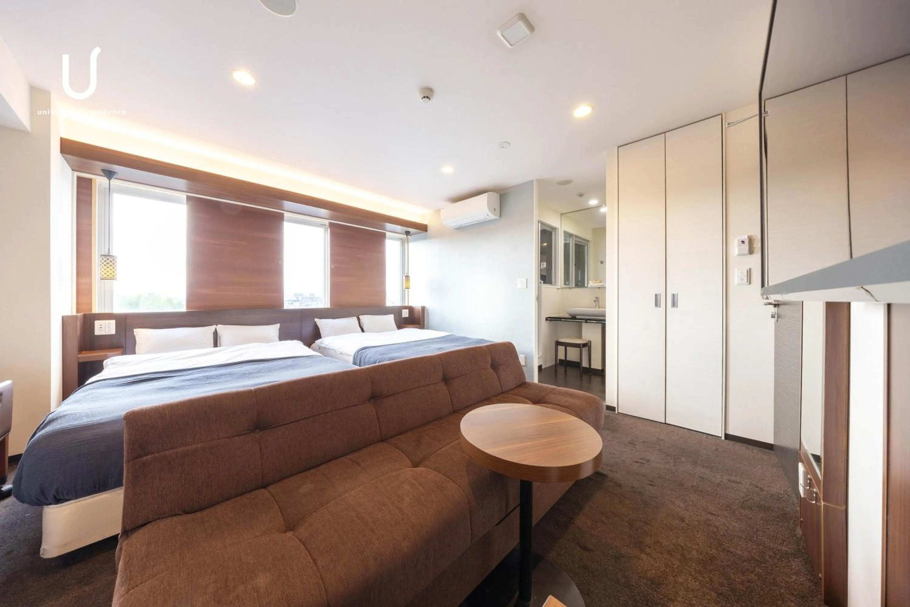 Bed in unito hotel residence Kyoto Station North