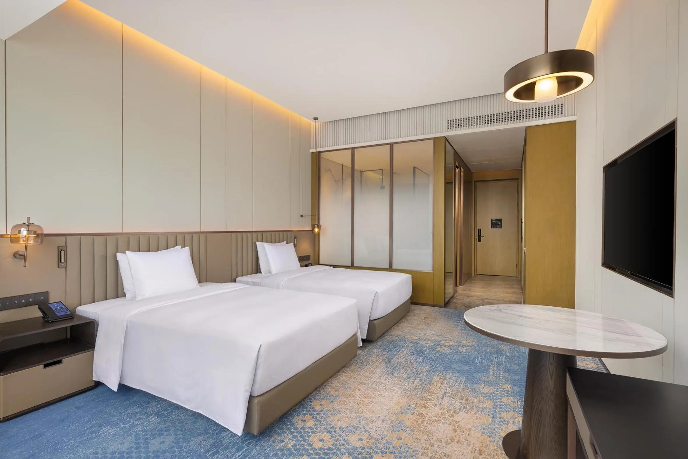 Bed in Hilton Shaoxing Hotel And Residences