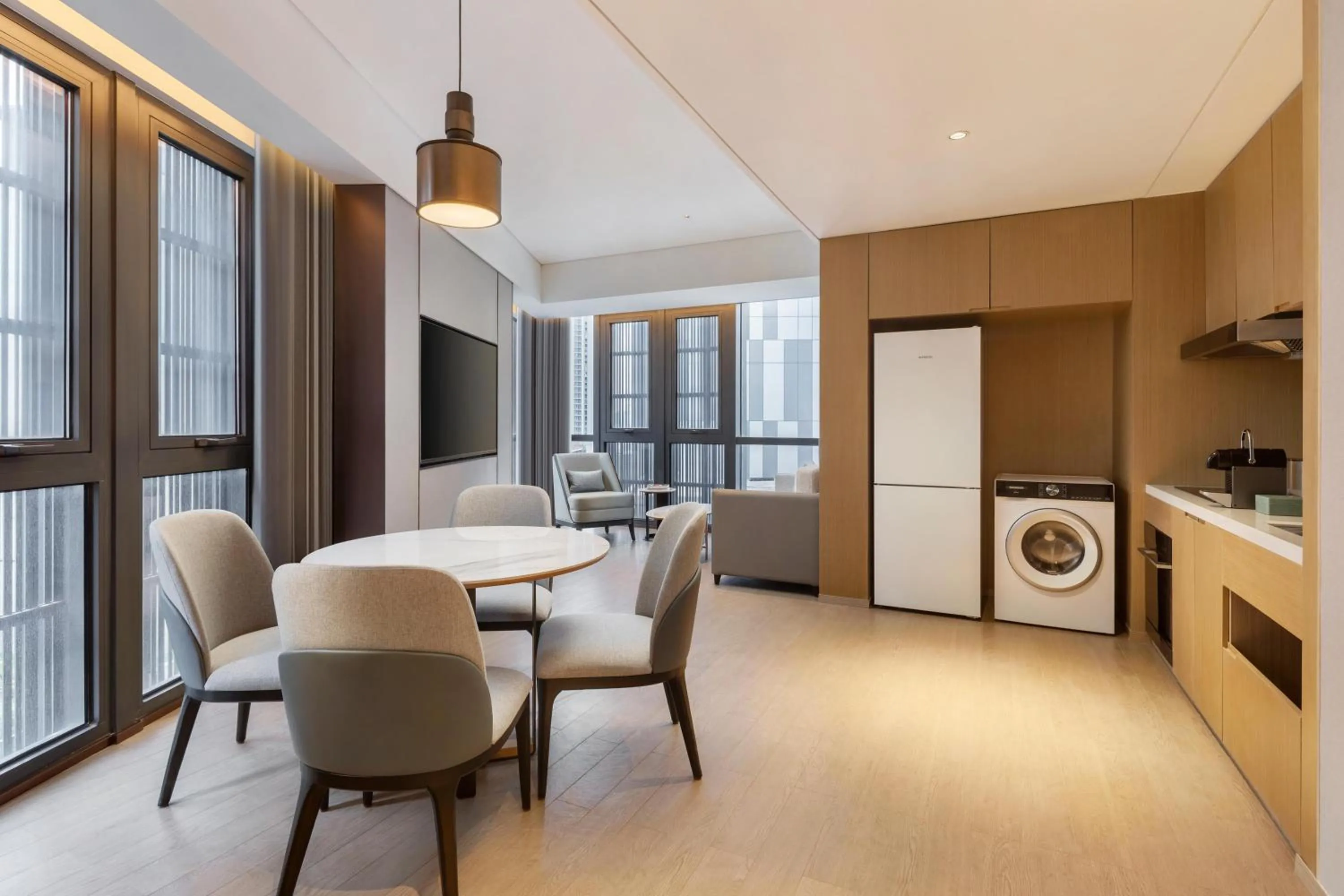 Kitchen or kitchenette in Hilton Shaoxing Hotel And Residences