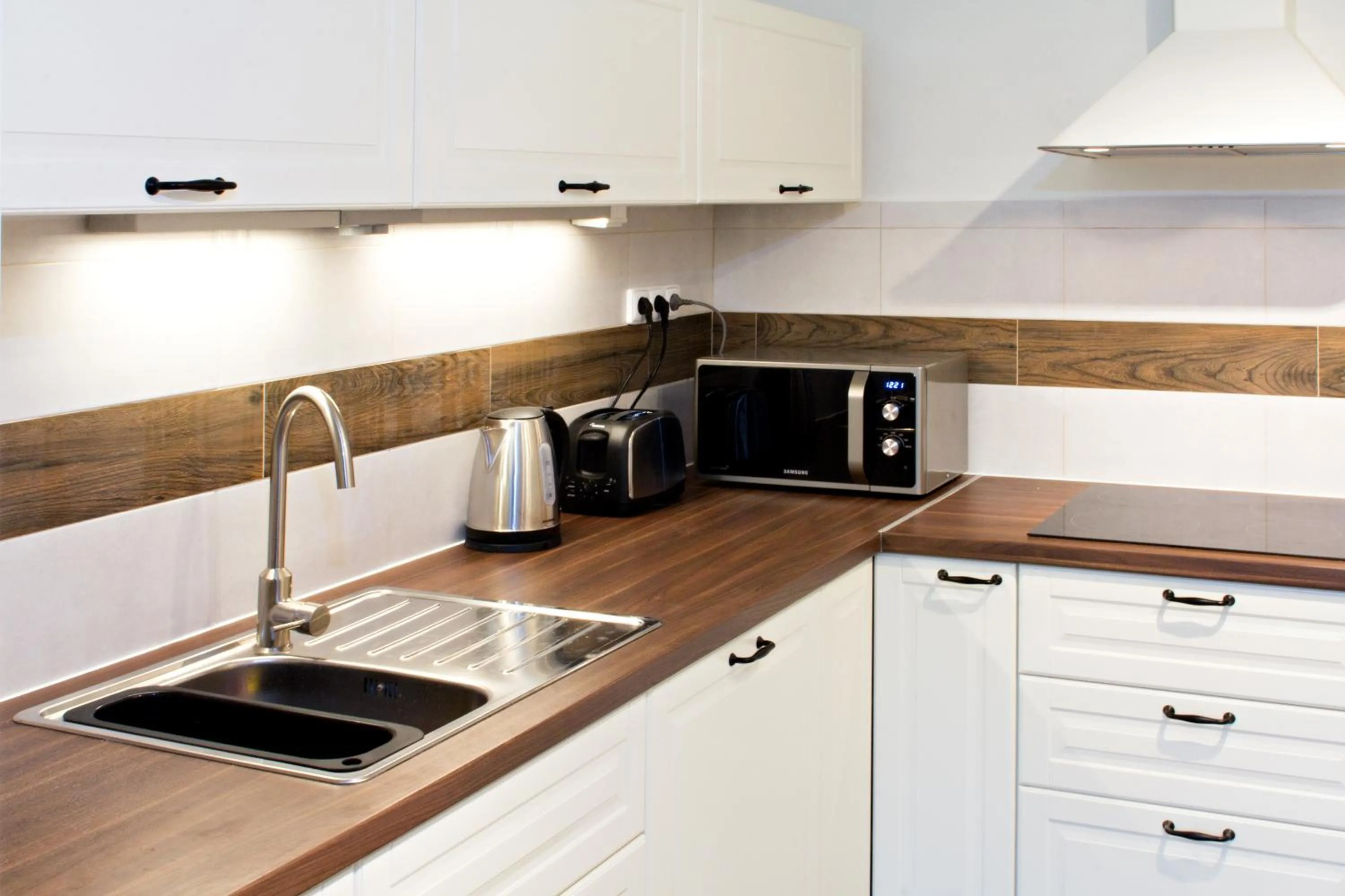 Kitchen or kitchenette in Apartmány Chata Švadlenka