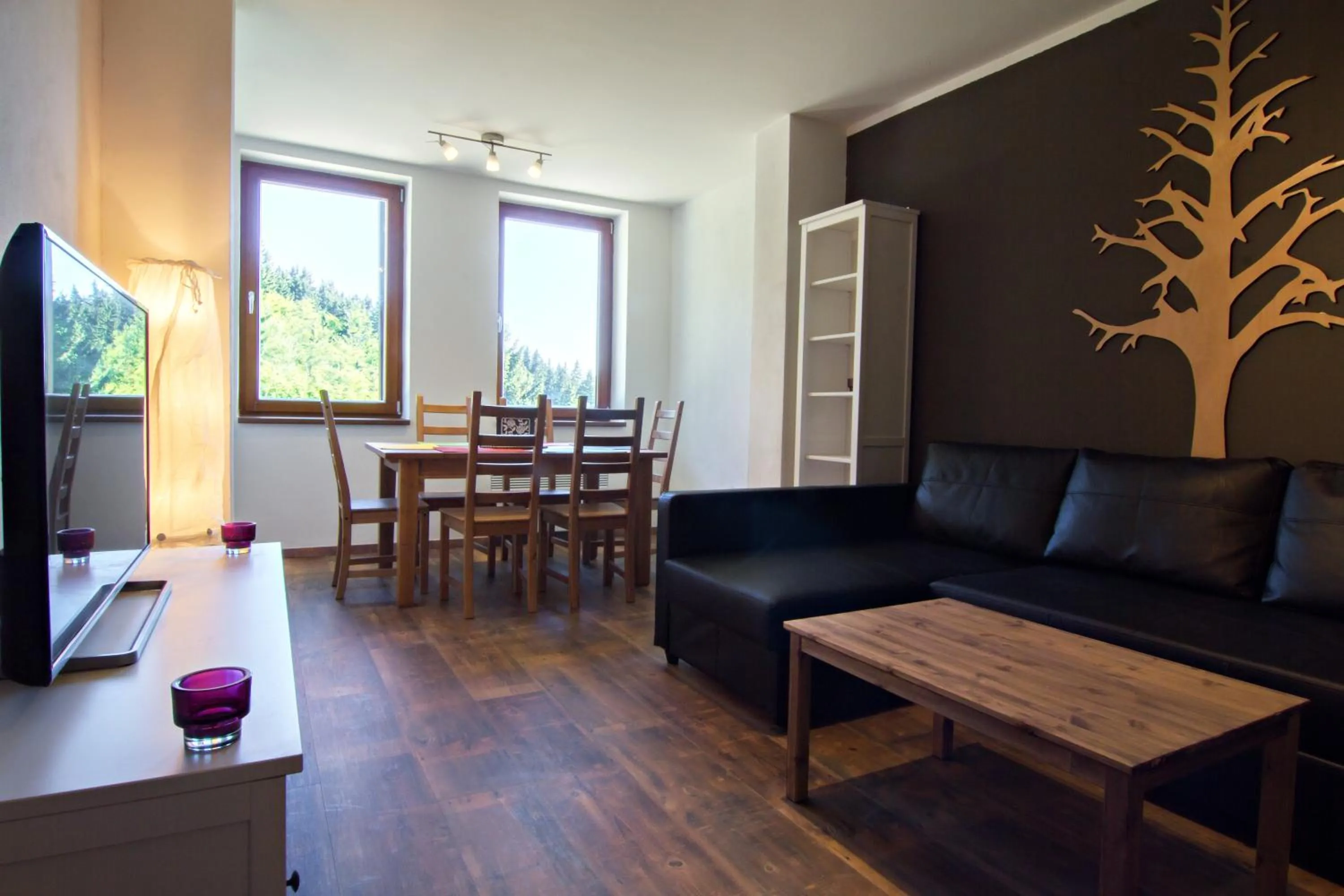 Kitchen or kitchenette in Apartmány Chata Švadlenka