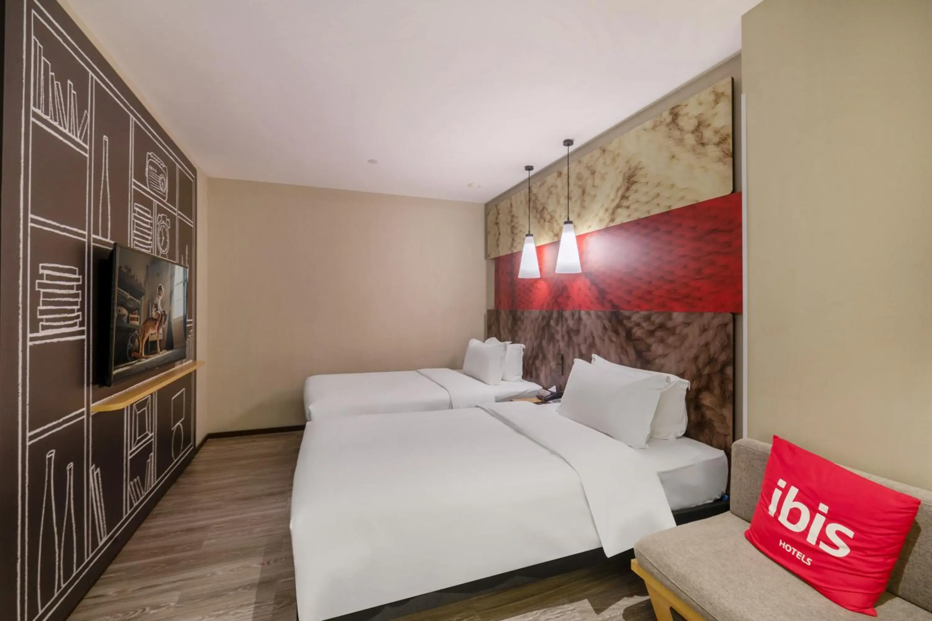 Twin Room with Inner View in Ibis Chongqing Jiefangbei Pedestrian Street Twin Room with Inner View in Ibis Chongqing Jiefangbei Pedestrian Street