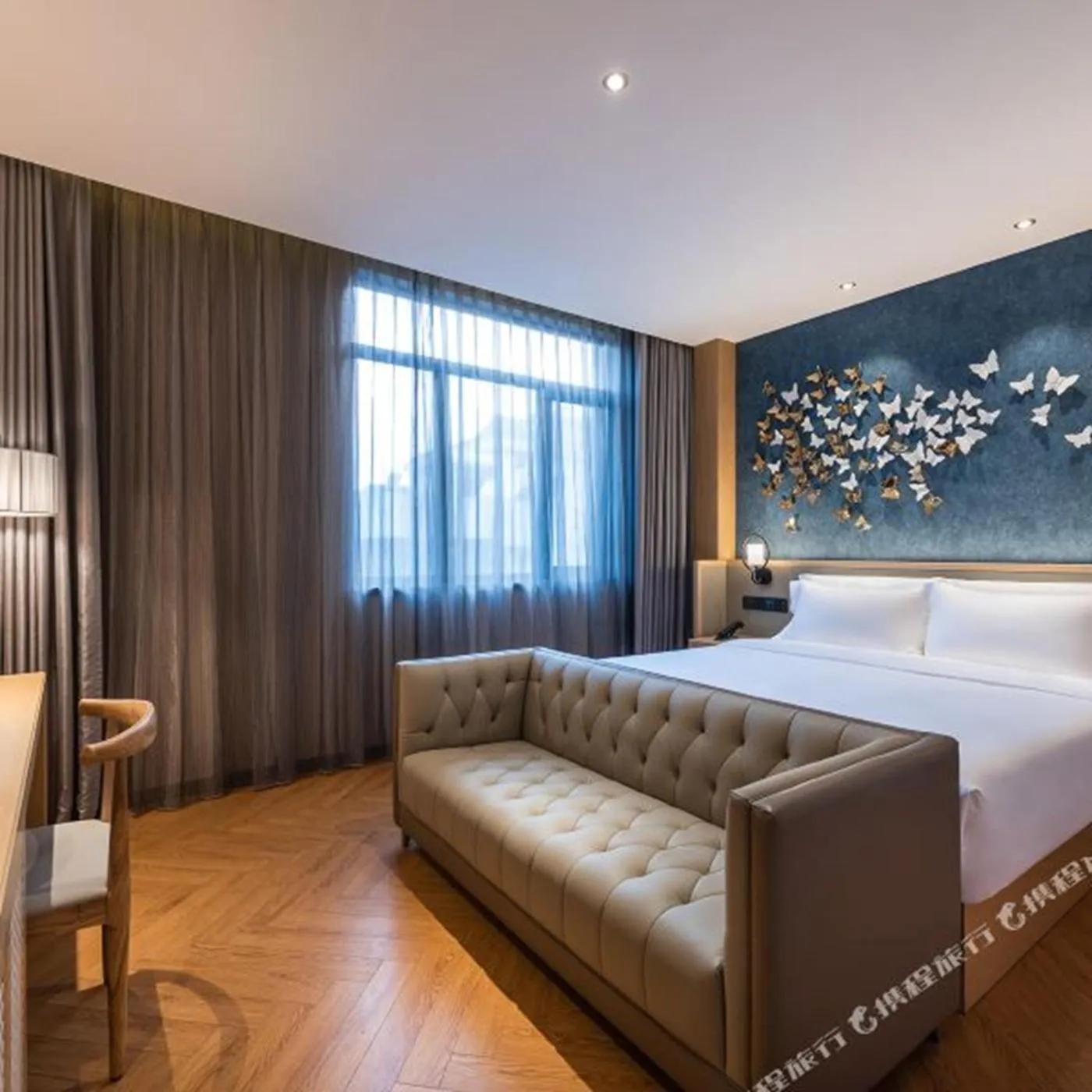 Bed in Orange Crystal Hotel Nanjing Confucius Temple