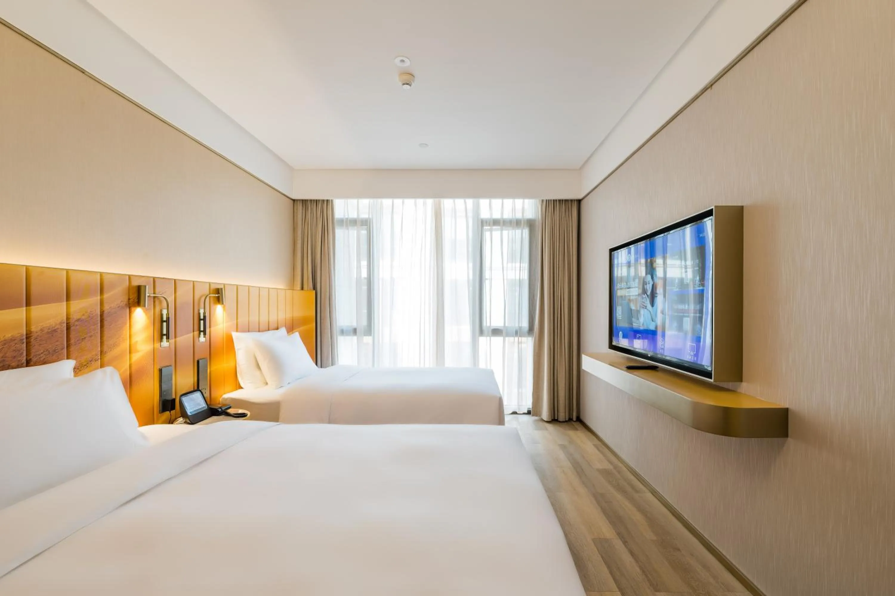 Bed in Manxin Hotel Nanjing Xianlin University Town