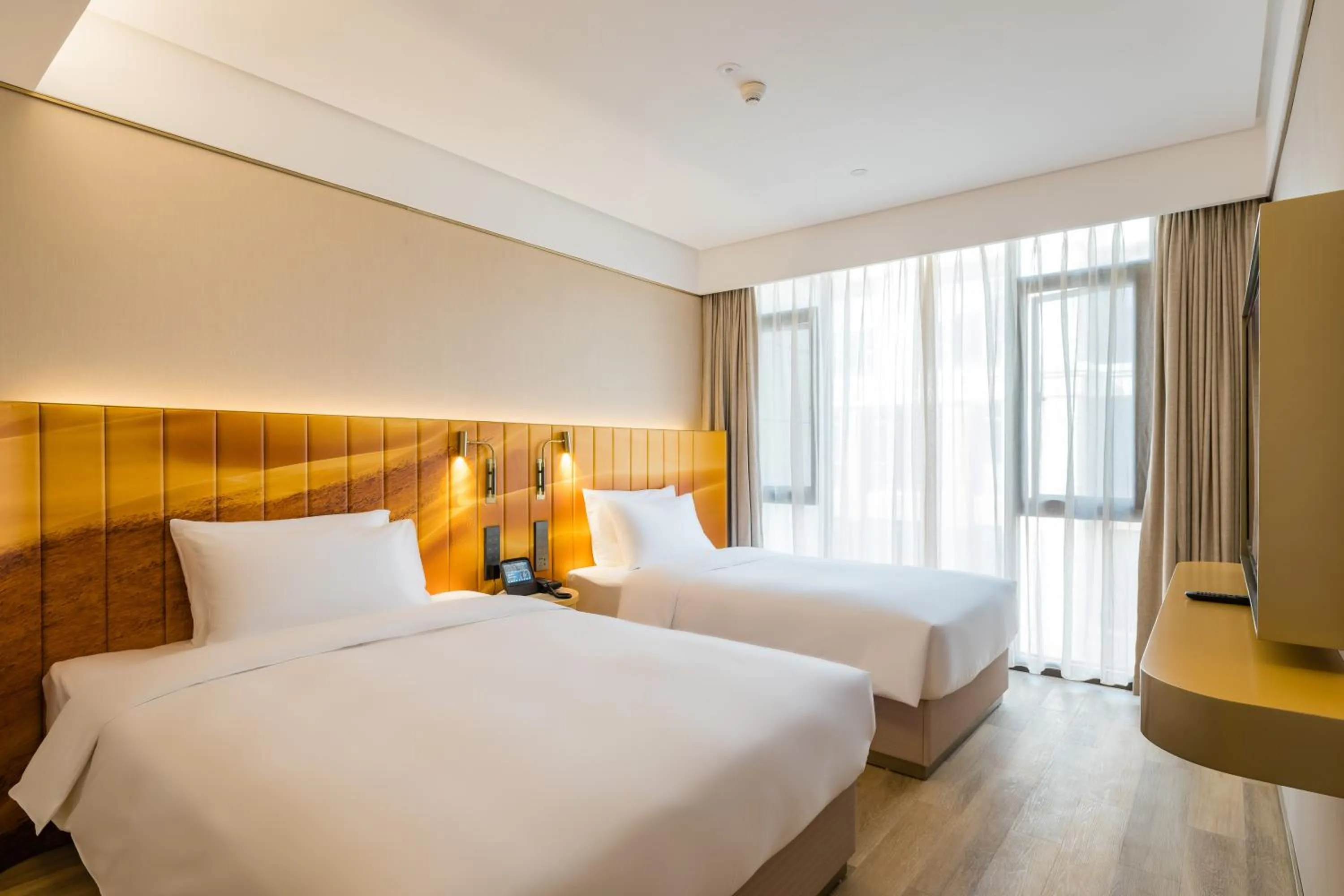 Bed in Manxin Hotel Nanjing Xianlin University Town