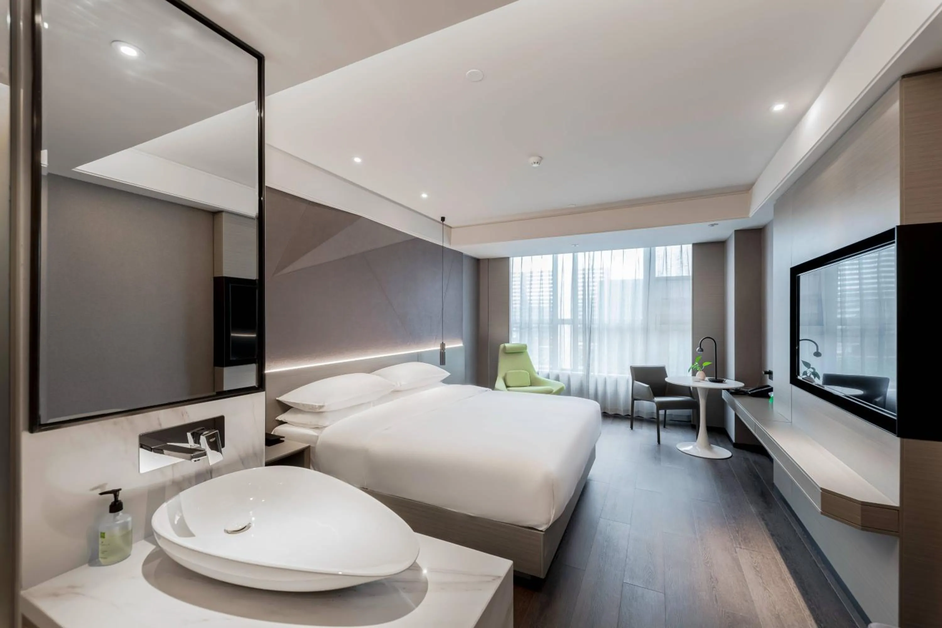 Bed in Ibis Styles Suzhou Hushuguang
