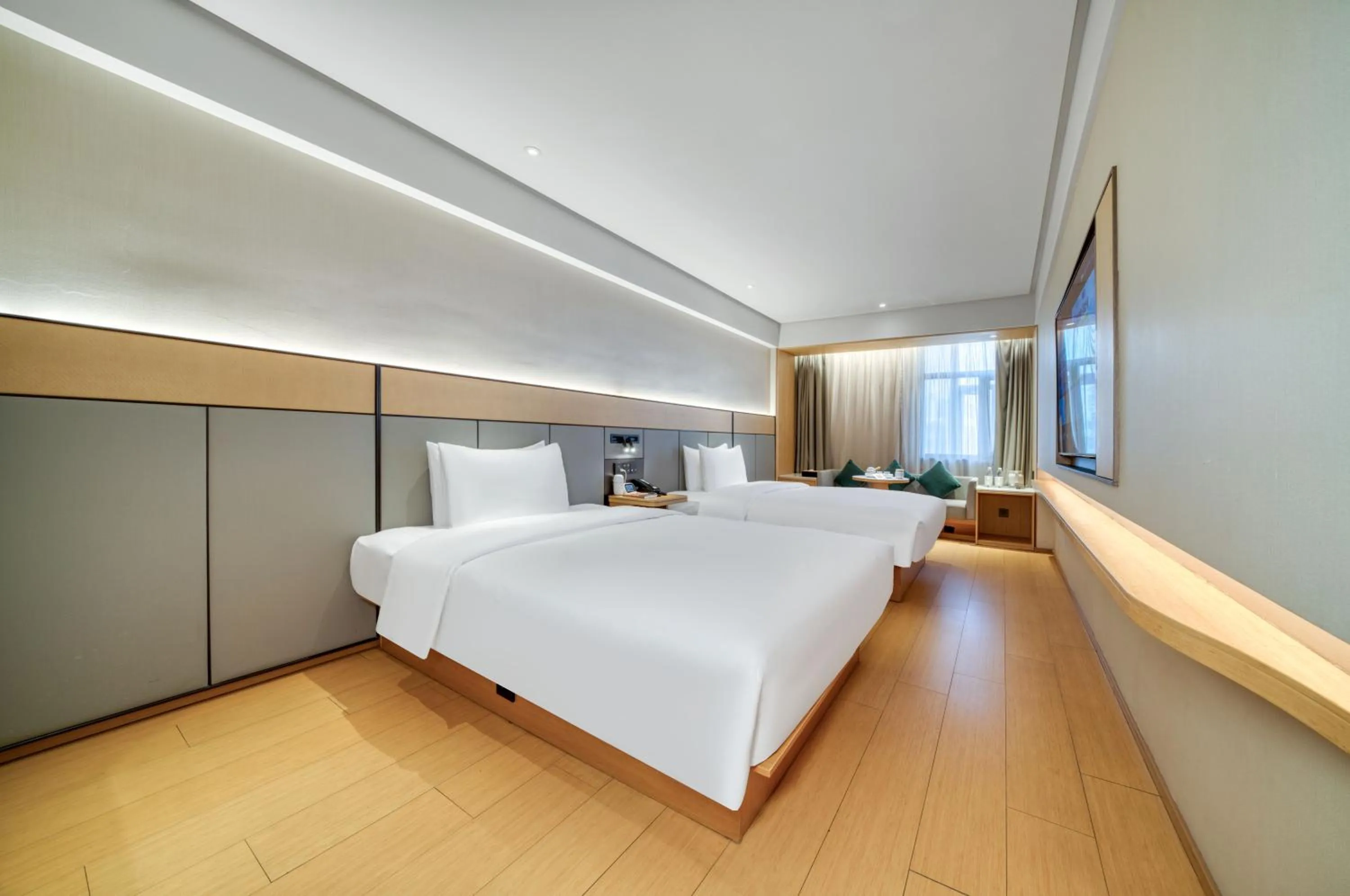 Bed in JI Hotel Hangzhou West Lake Lakeside Pedestrian Street