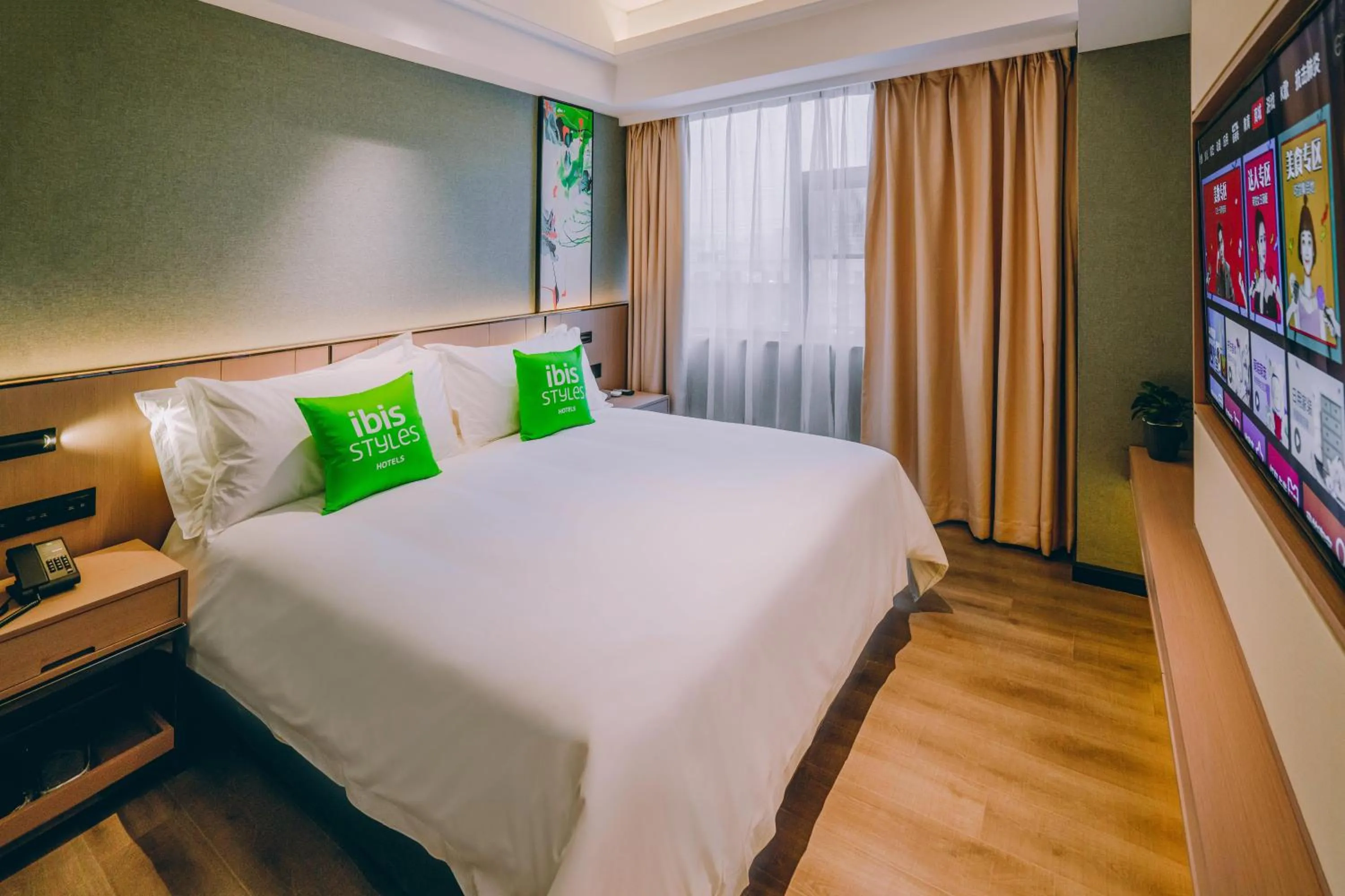 Bed in Ibis Styles Dongguan Changan Light Rail Station