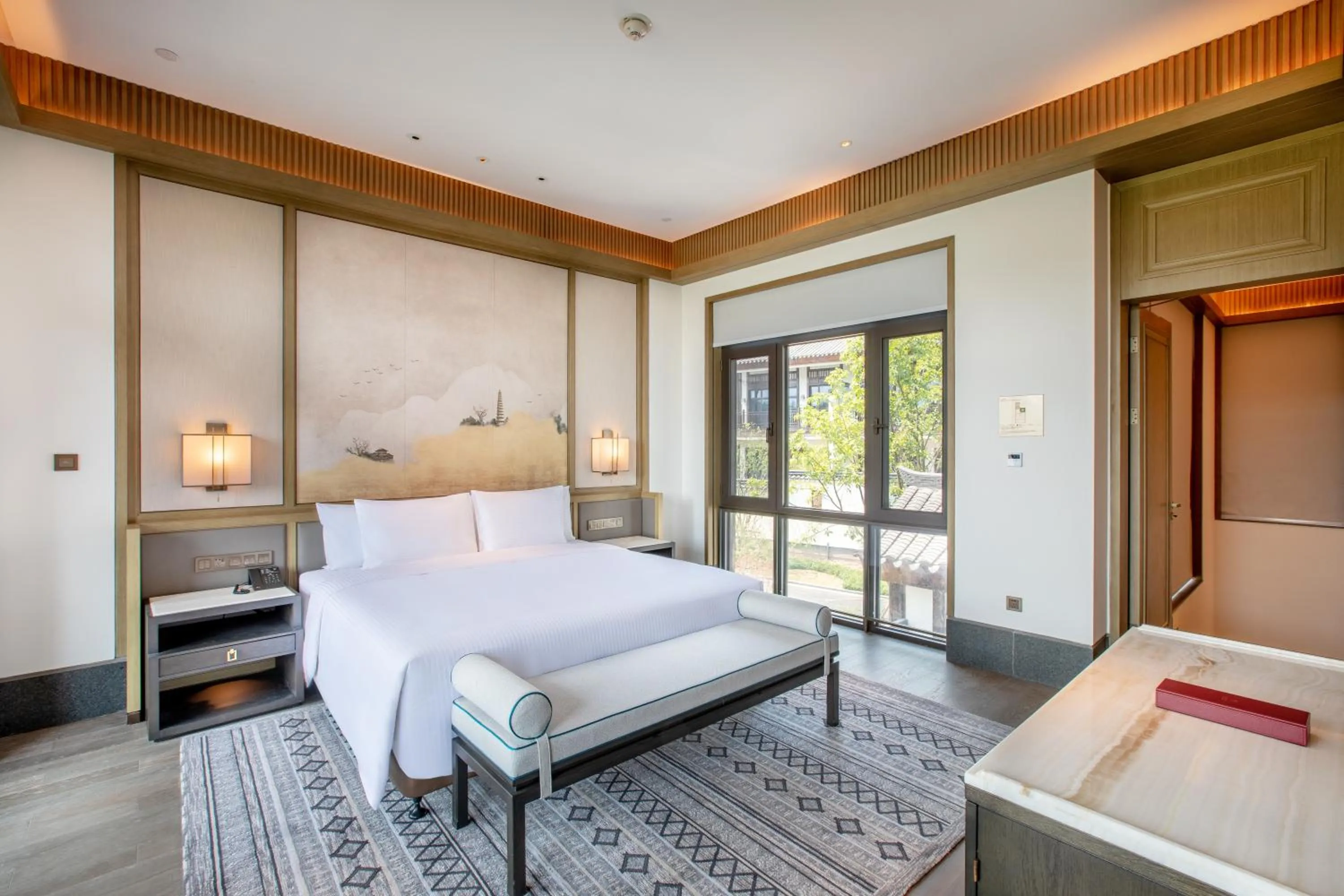 Property building, Bed in Song Hotel Chongqing Shanqian