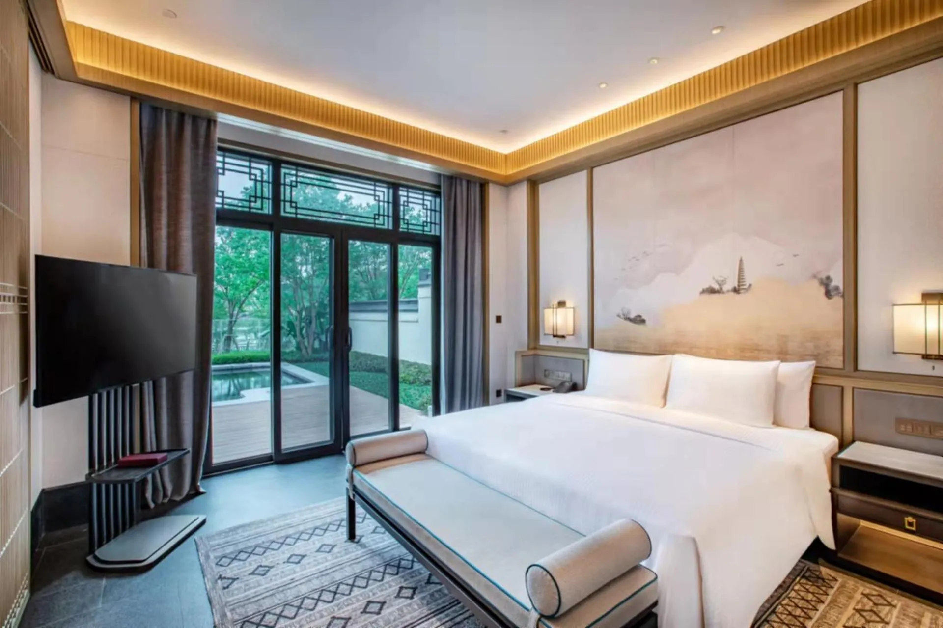 Bed in Song Hotel Chongqing Shanqian